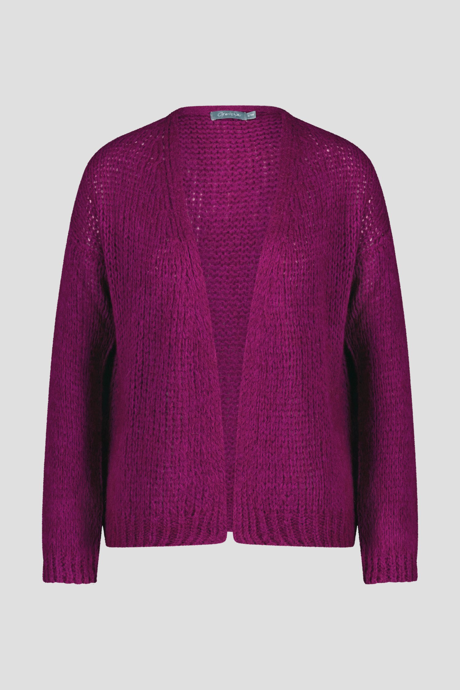 Cardigan violet avec laine de Geisha pour Femmes
