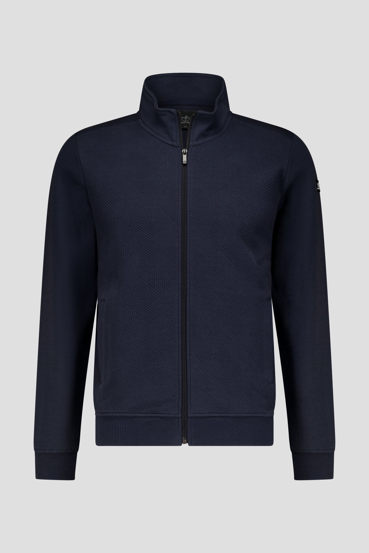 Photo produit 1 de Cardigan zippé bleu foncé de Bluefields pour Hommes
