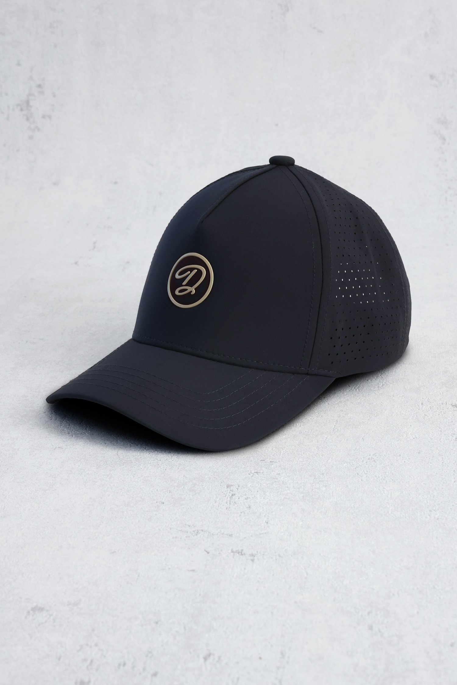 Le devant de Casquette bleu foncé avec logo de Dansaert Golf Club pour Hommes
