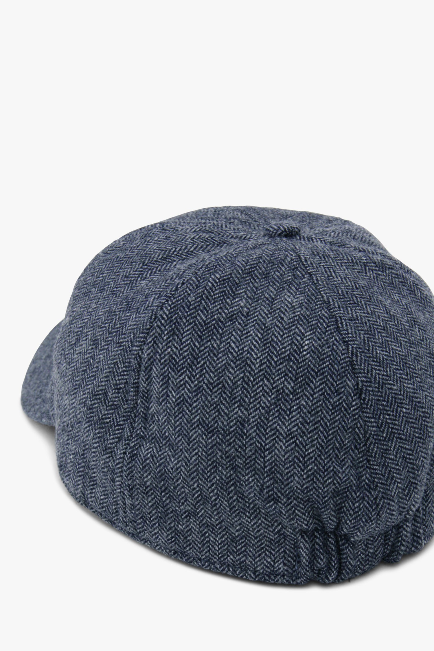 Casquette en laine bleue à motifs fins	 de Derby Sport pour Hommes
