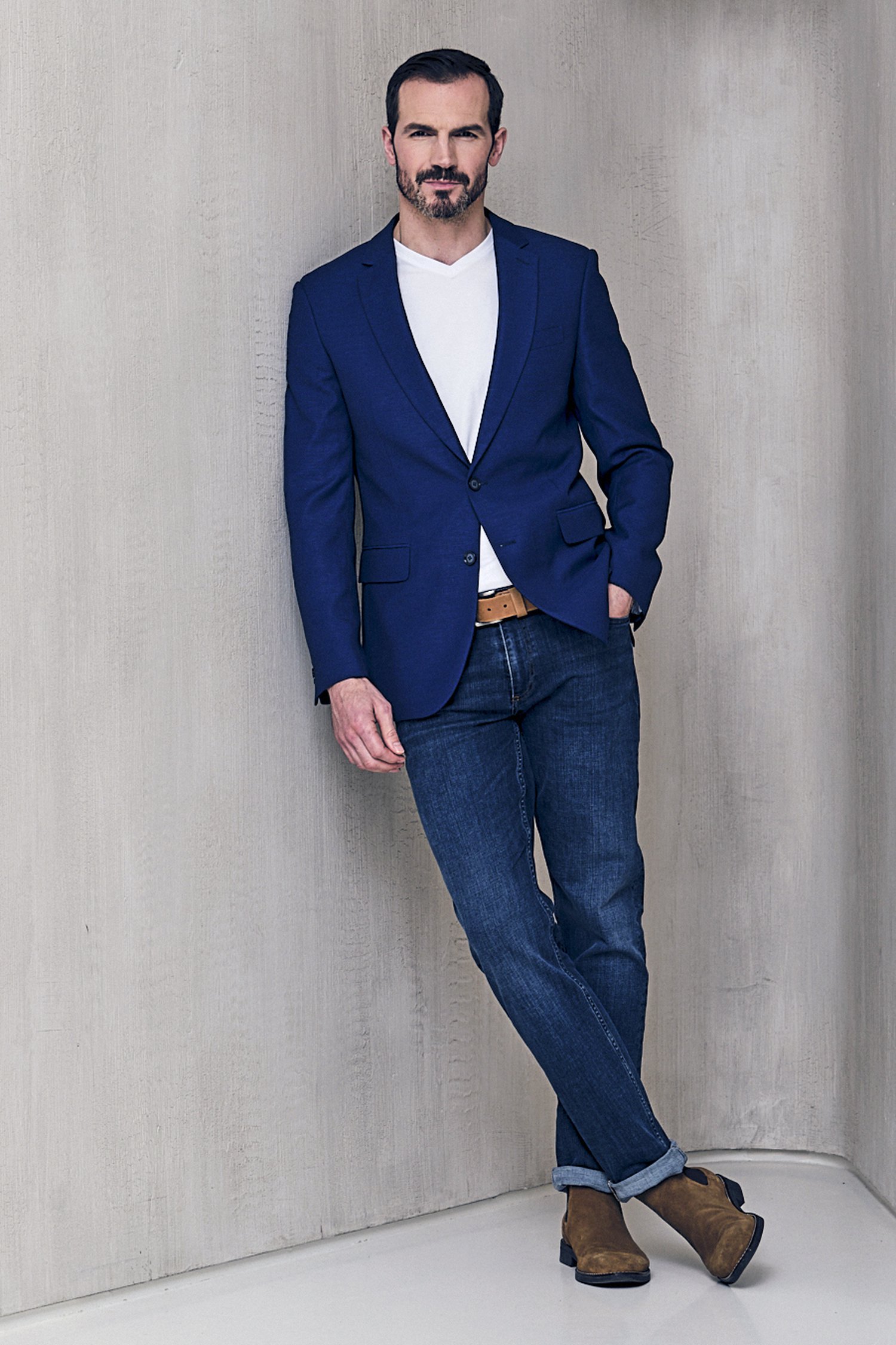 Photo produit 3 de Ceinture en cuir brun foncé avec boucle de Only & Sons pour Hommes