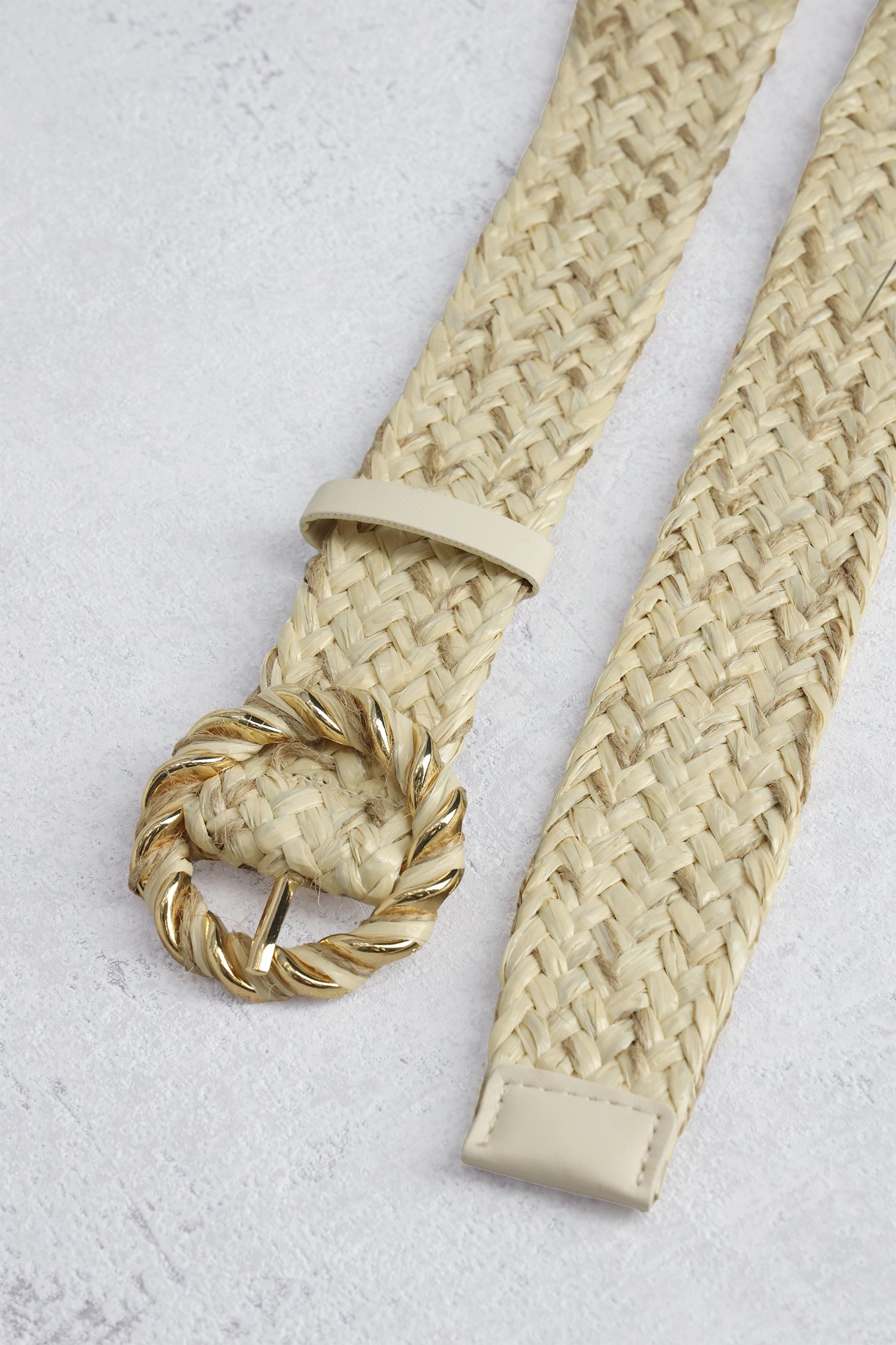 Photo produit 1 de Ceinture tressée beige de Liberty Island pour Femmes
