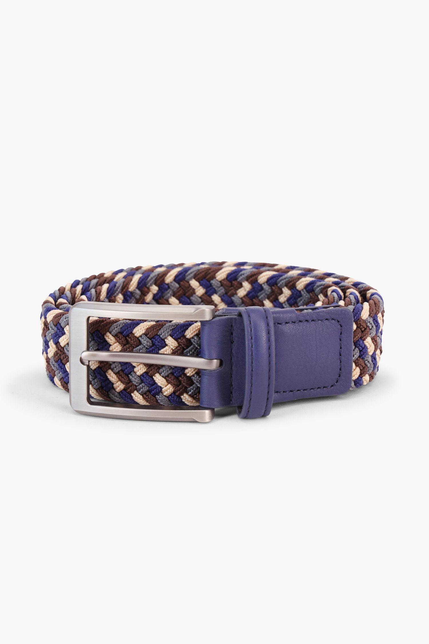 Ceinture tressee bleue