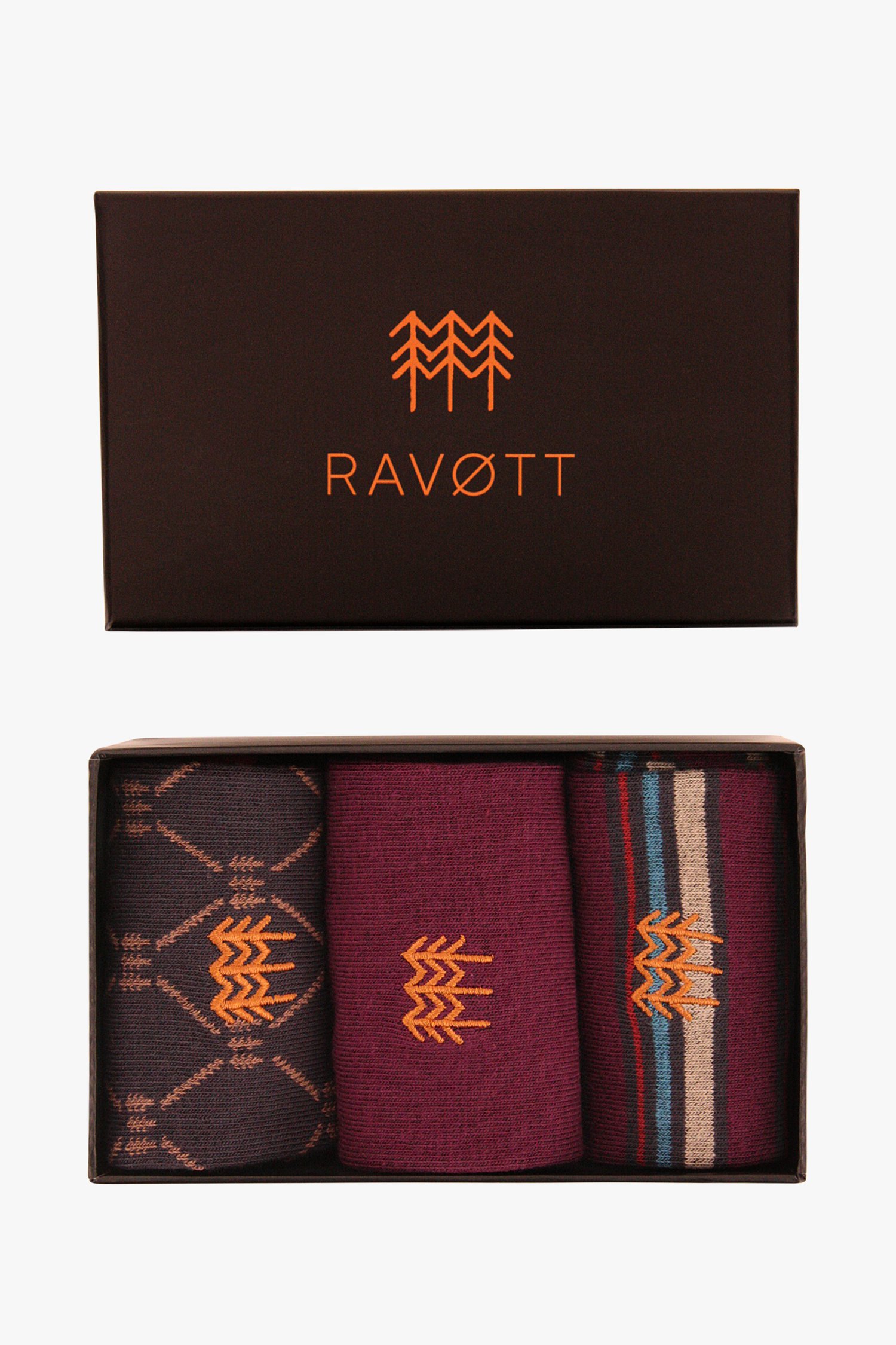 chaussettes - 3 paires de Ravøtt pour Hommes