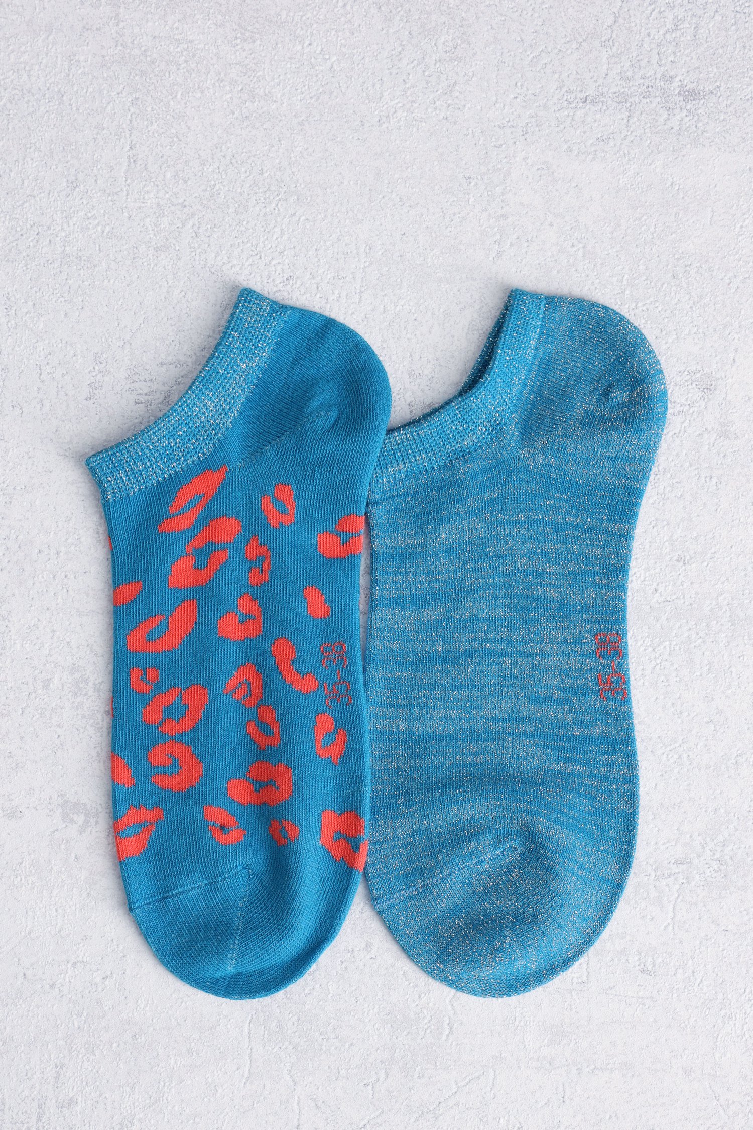 Chaussettes à paillettes et imprimé  - Set de 2 de Liberty Island pour Femmes