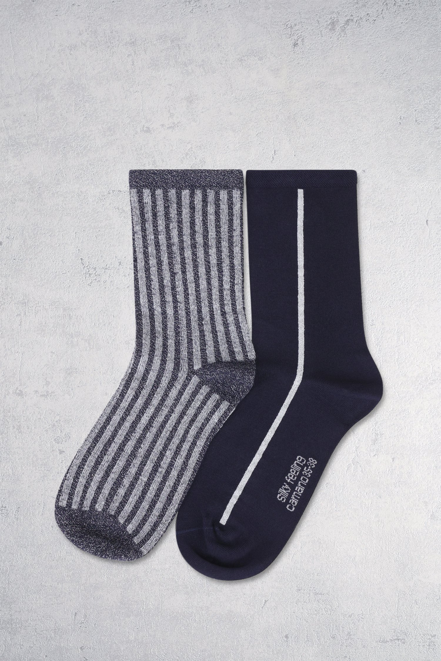 Chaussettes bleues - 2 paires de Camano pour Femmes