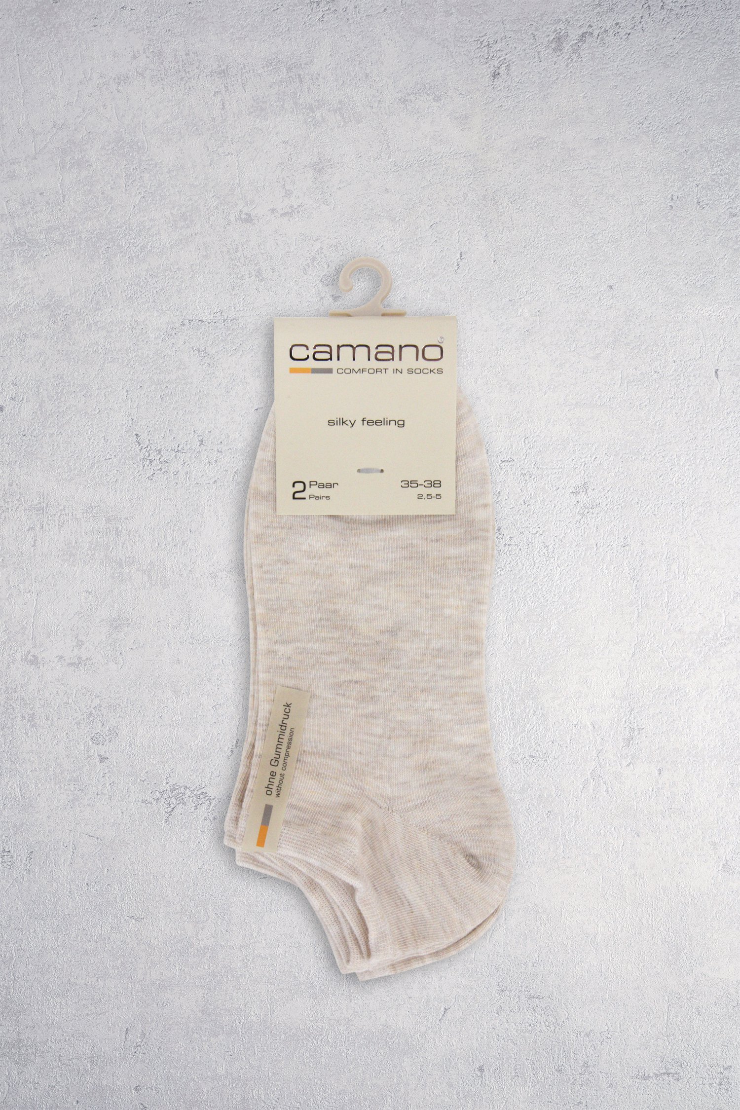 Photo produit 3 de Chaussettes de cheville beige marron de Camano pour Femmes