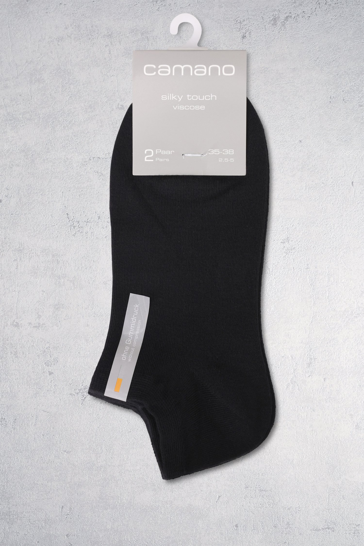 Chaussettes de cheville noires de Camano pour Femmes