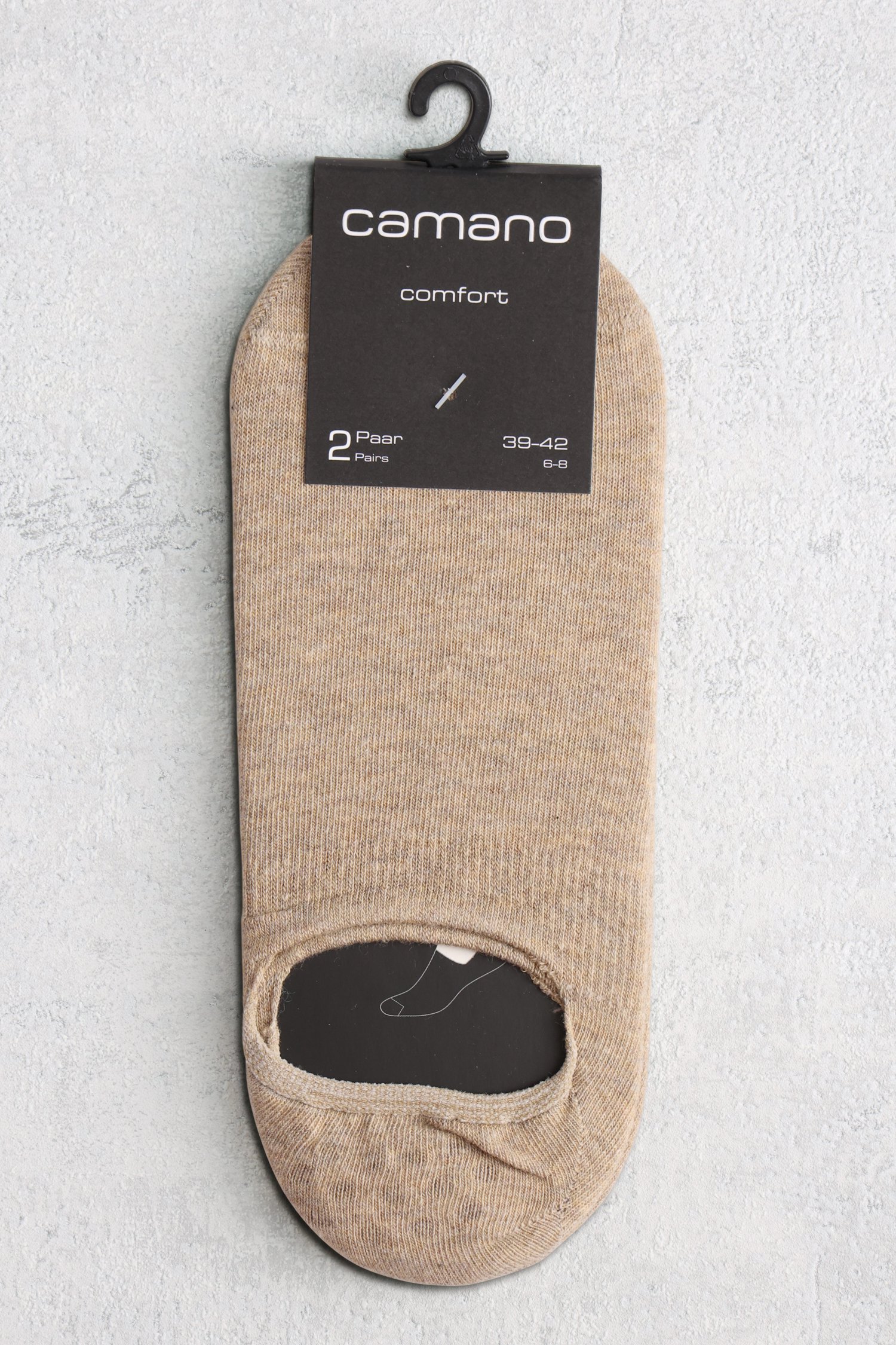 Chaussettes footies beiges - 2 paires de Camano pour Hommes