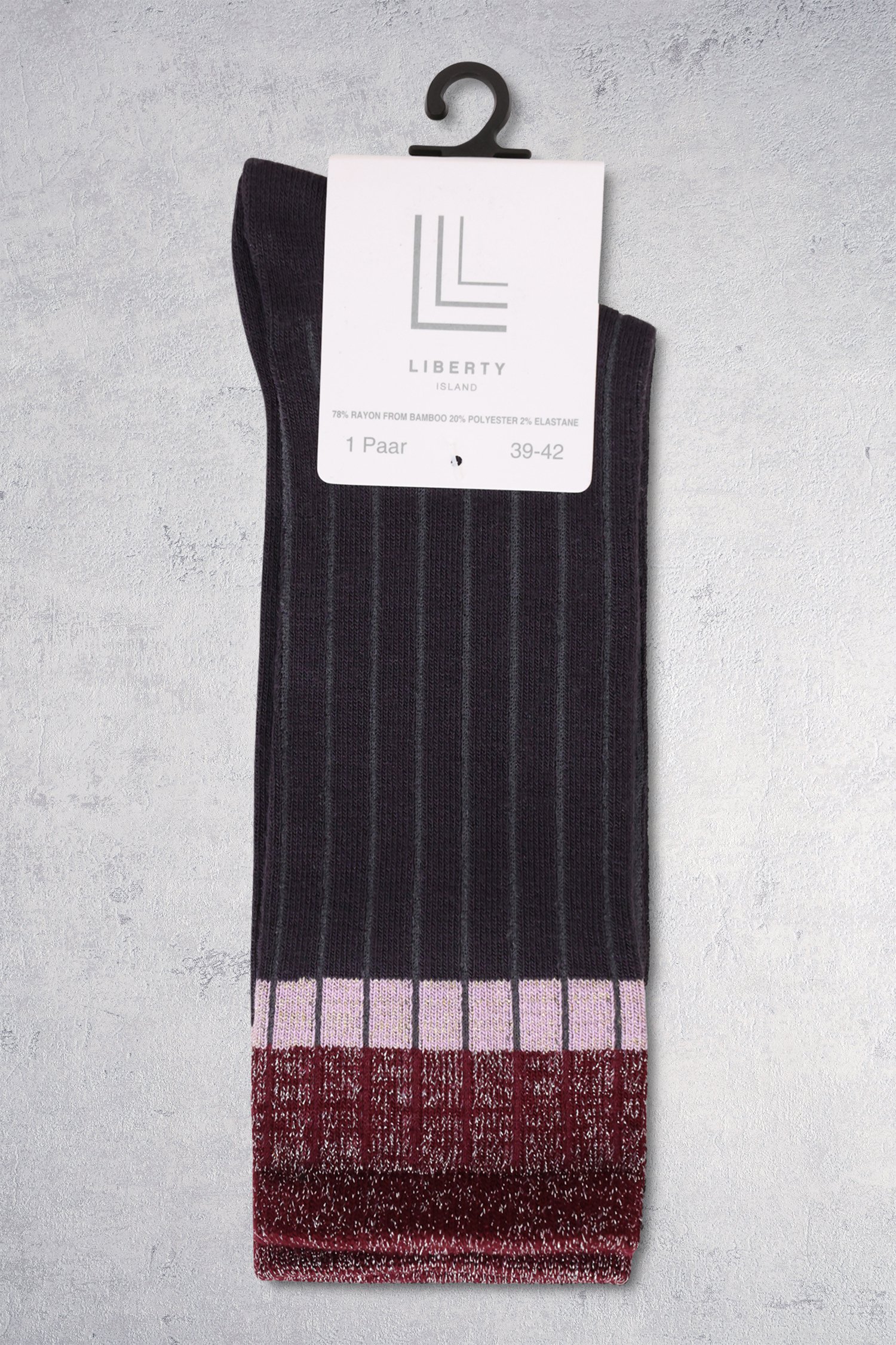 Le dos de Chaussettes grises avec détail scintillant de Liberty Island pour Femmes