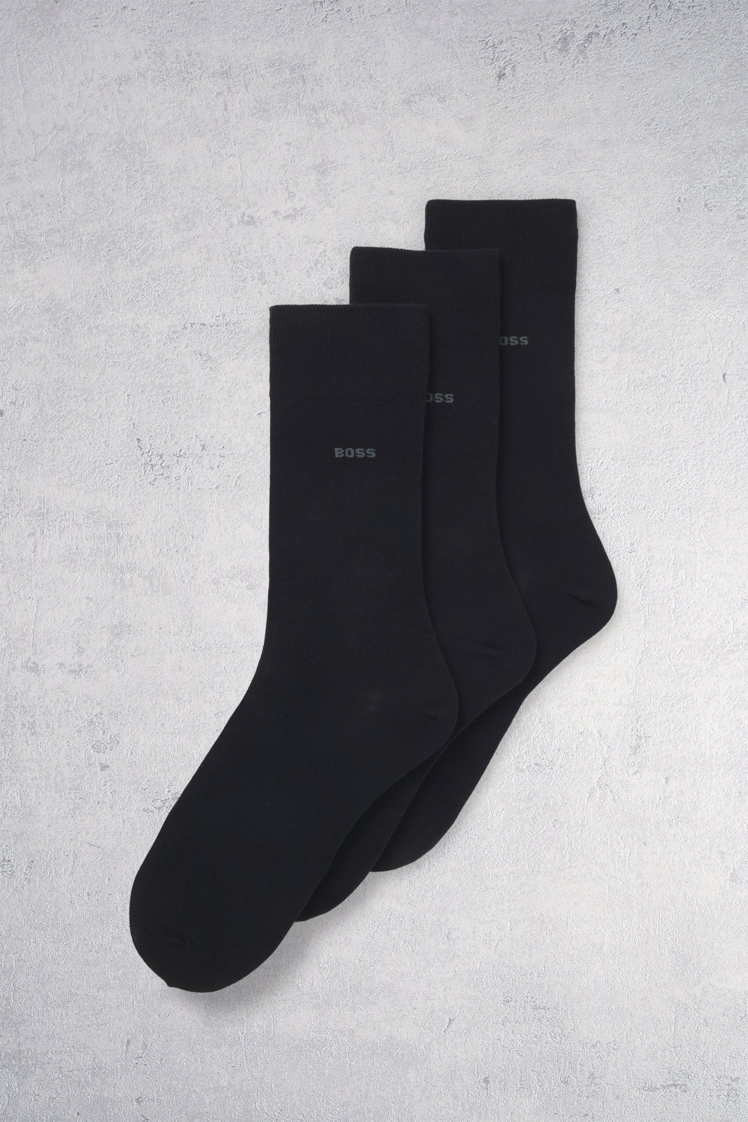 Le devant de Chaussettes hautes bleu marine – lot de 3 paires de Hugo Boss pour Hommes