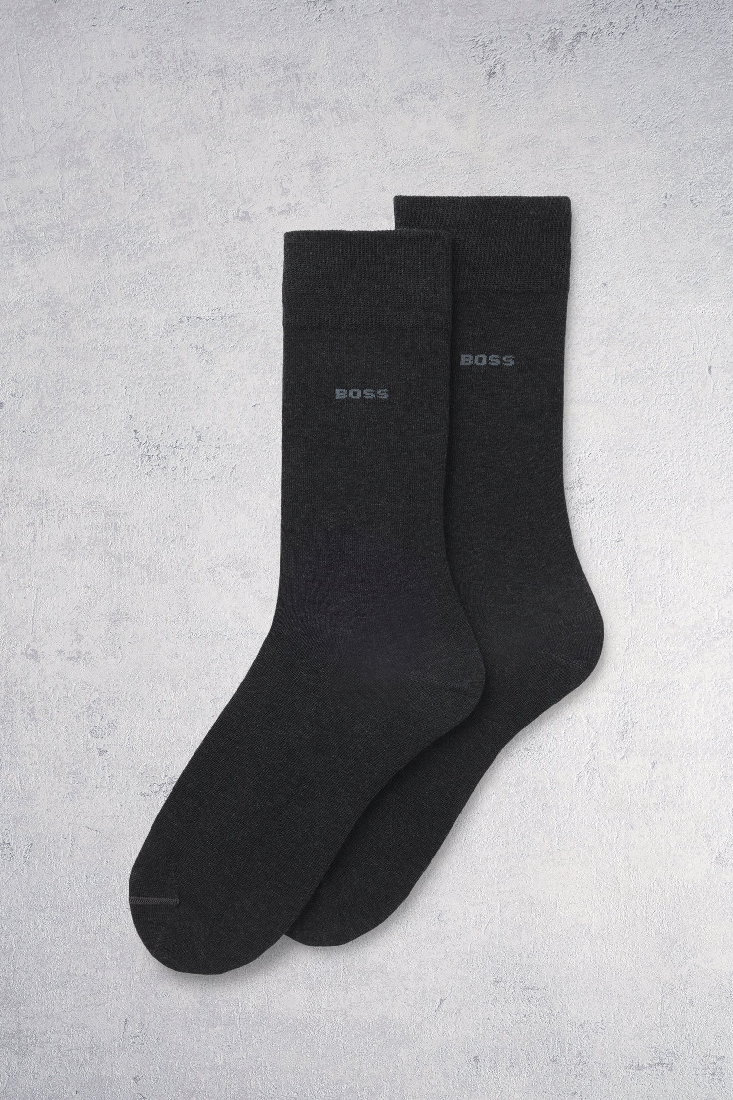Le devant de Chaussettes hautes grises – lot de 2 paires de Hugo Boss pour Hommes