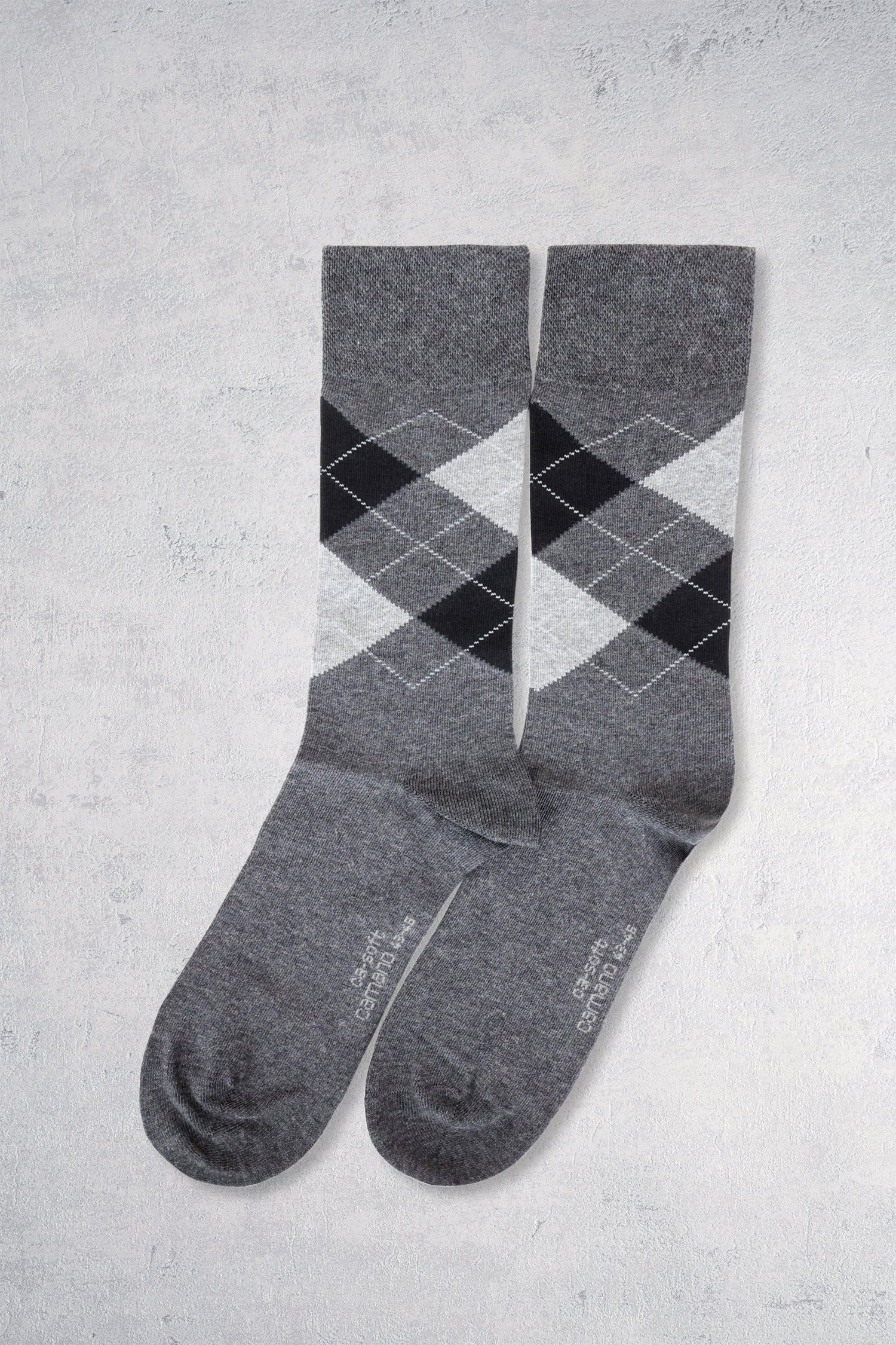 Chaussettes longues à carreaux en laine - 2 paires de Camano pour Hommes