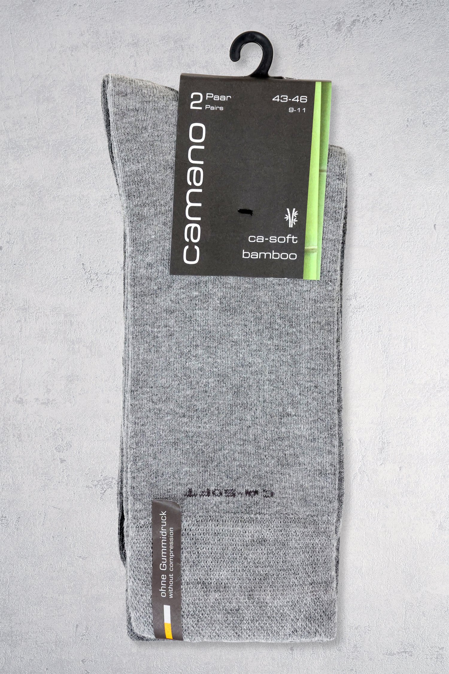 Chaussettes longues grises - 2 paires de Camano pour Hommes