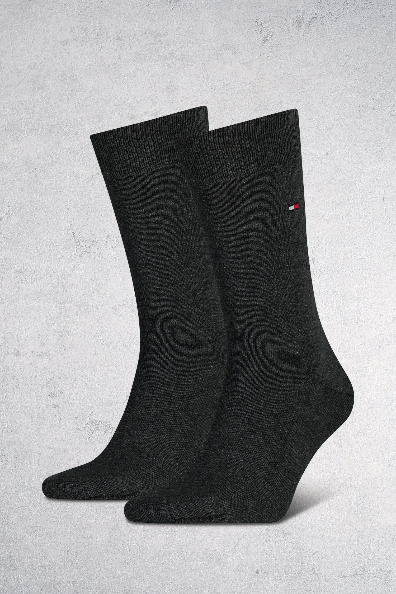Chaussettes longues grises - 2 paires de Tommy Hilfiger pour Hommes