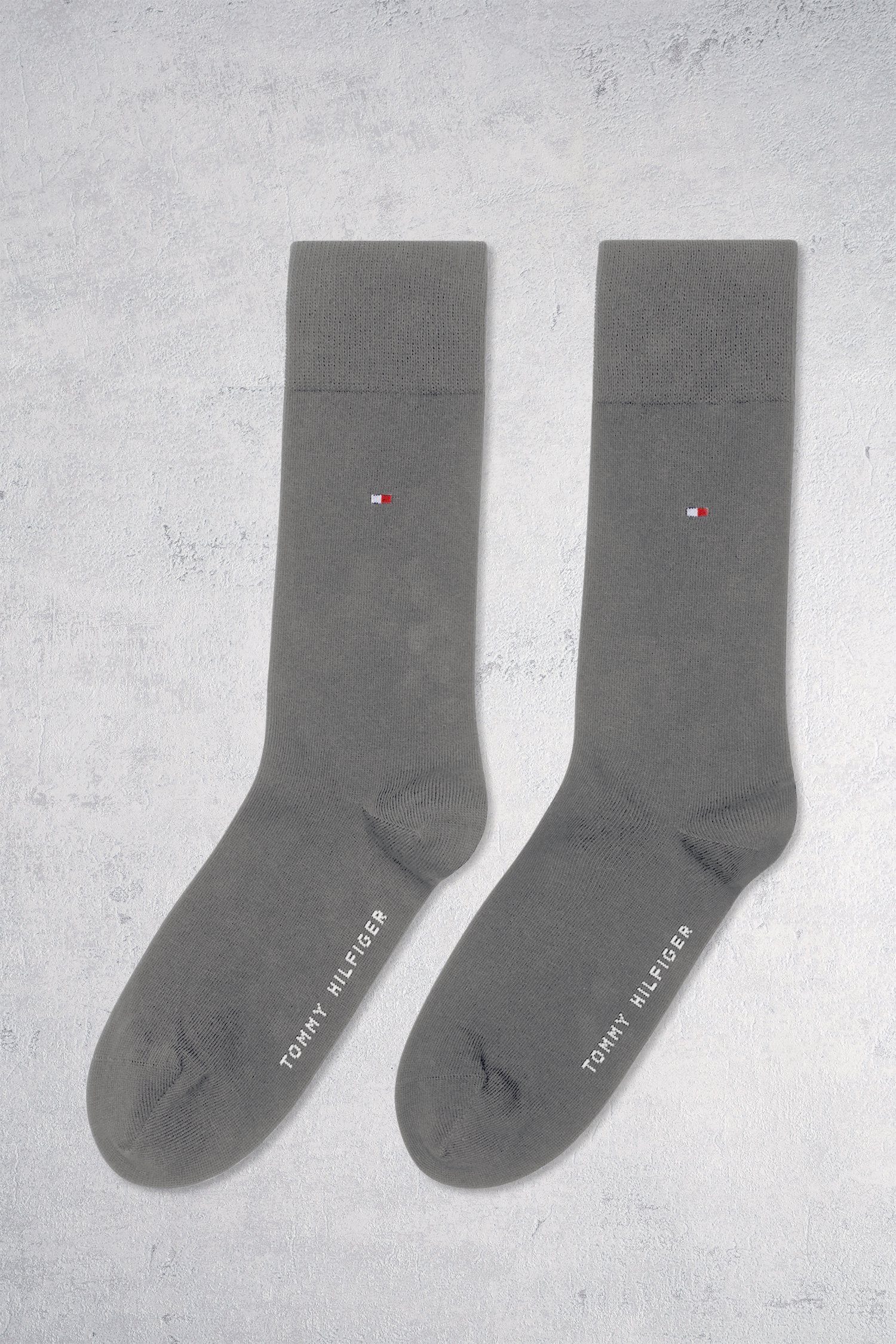 Chaussettes longues grises - 2 paires de Tommy Hilfiger pour Hommes