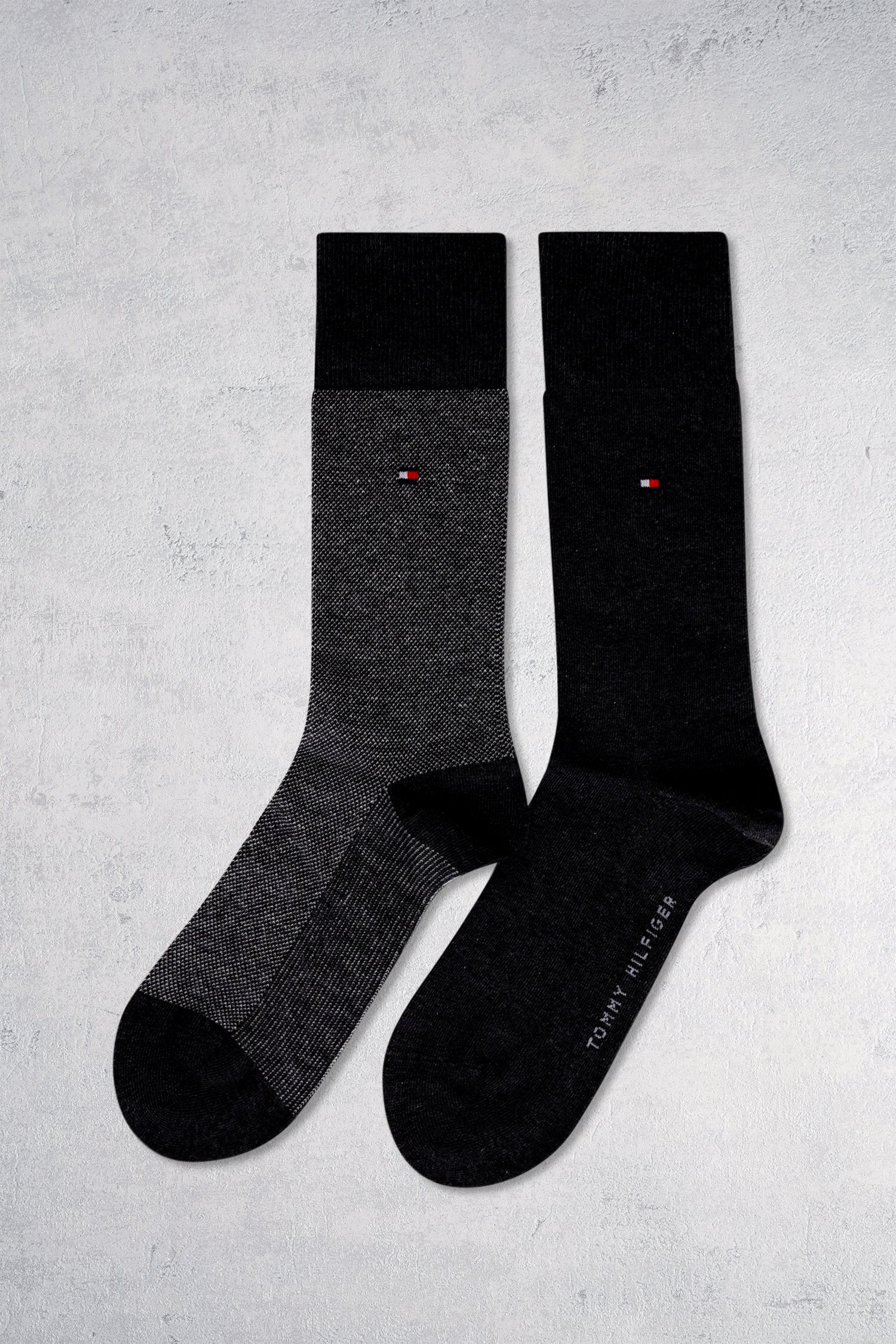 Chaussettes longues noires - 2 paires de Tommy Hilfiger pour Hommes