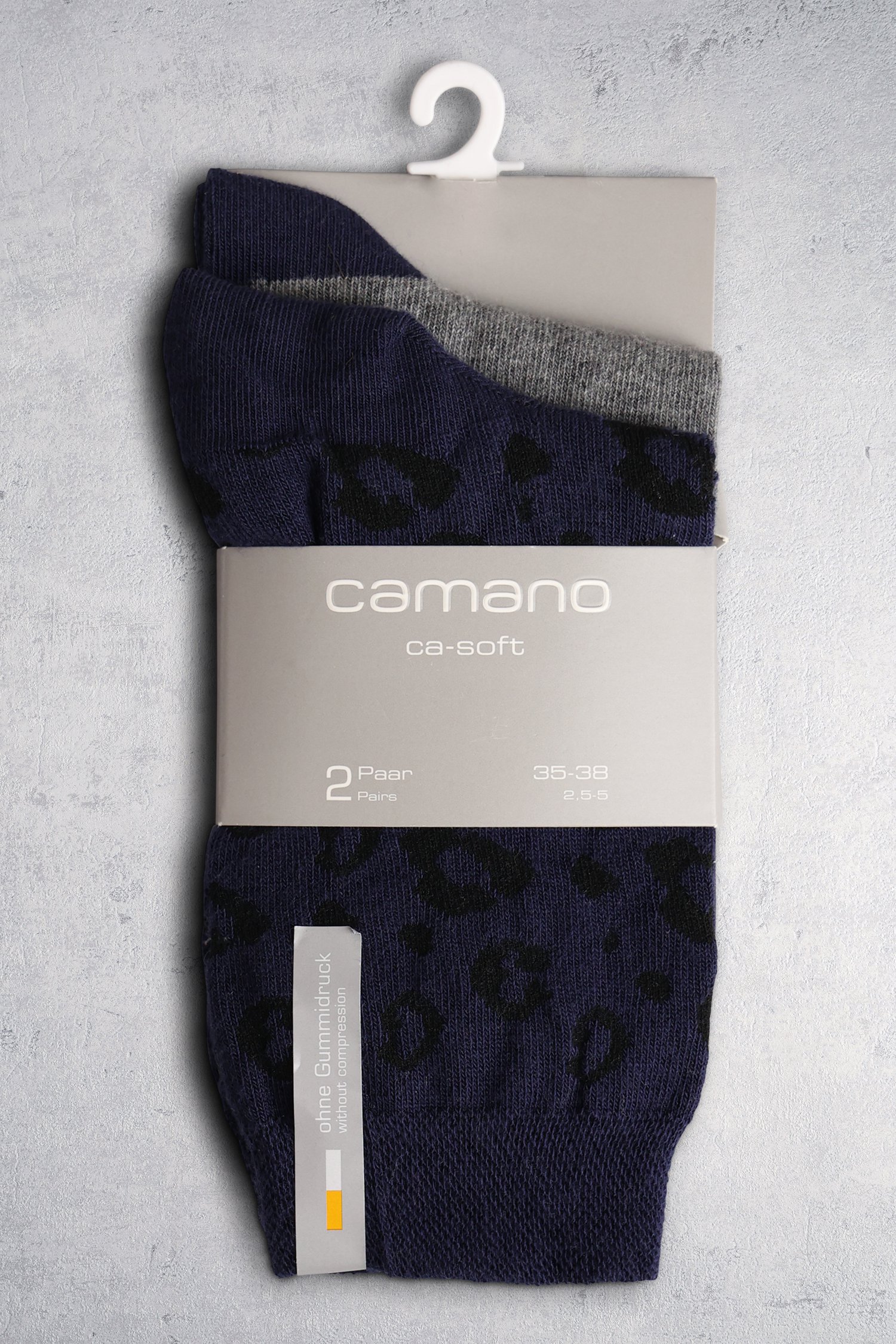 Chaussettes navy-gris - Set de 2 de Camano pour Femmes
