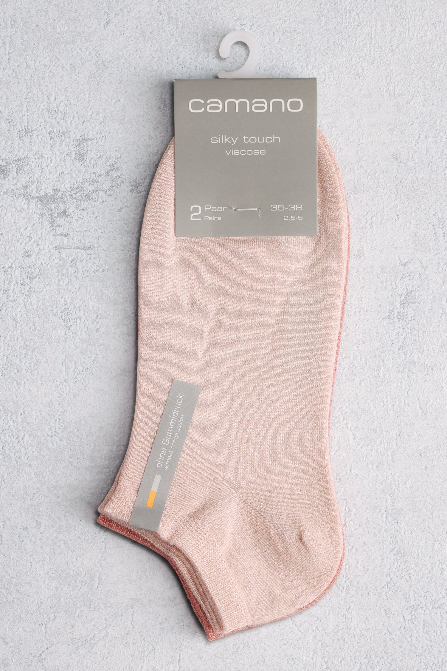 Chaussettes pailletées roses - 2 paires de Camano pour Femmes