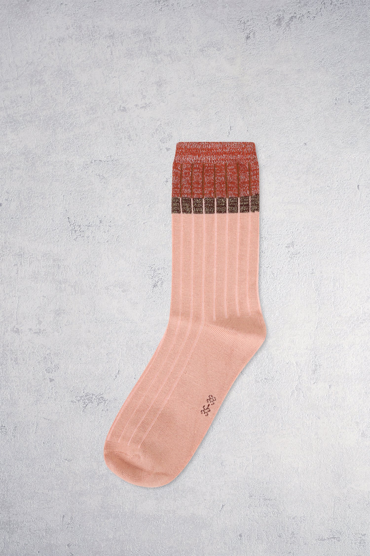 Le devant de Chaussettes rose pâle avec détail scintillant de Liberty Island pour Femmes