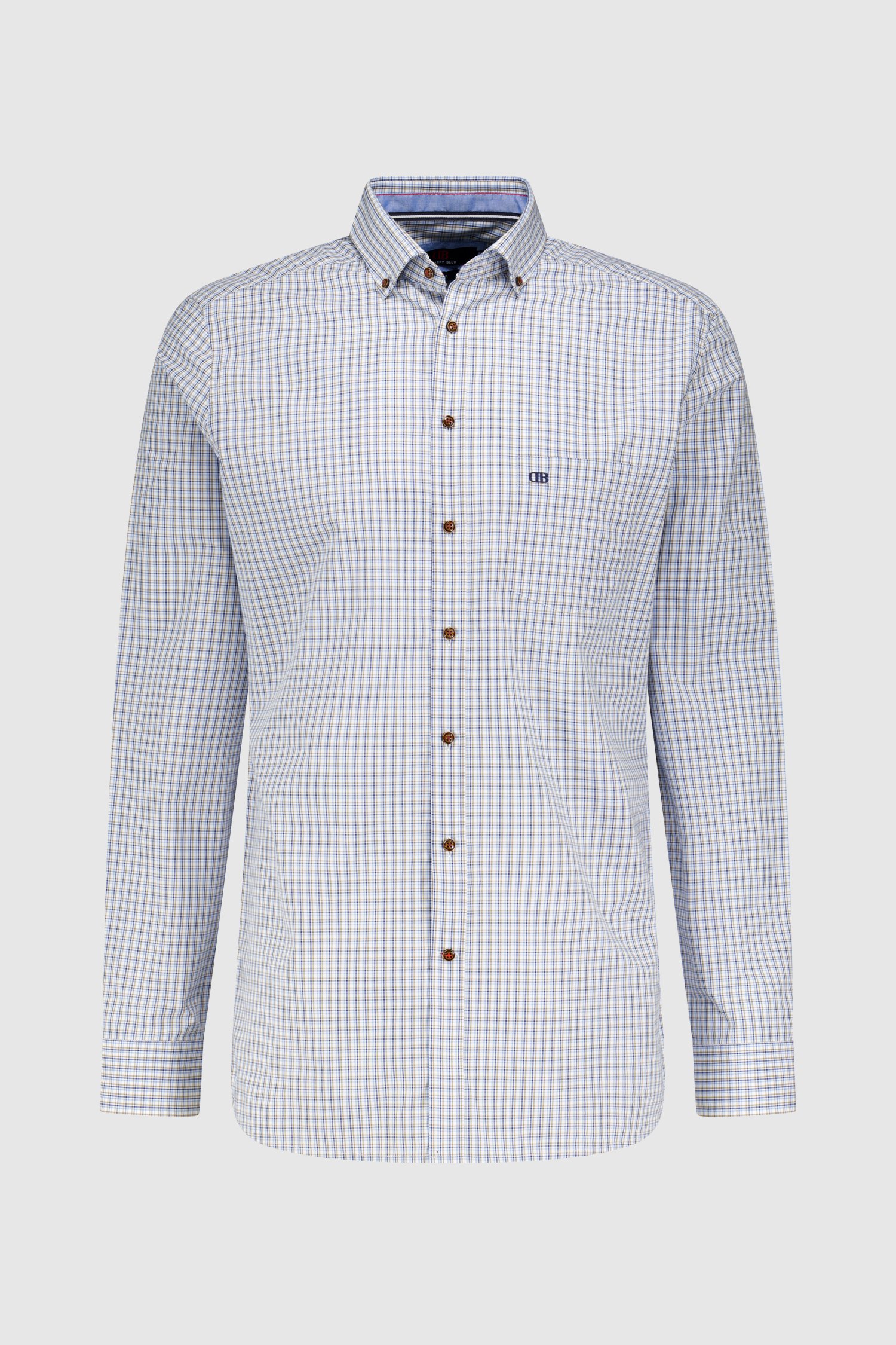 Chemise à carreaux bleus - regular fit de Dansaert Blue pour Hommes