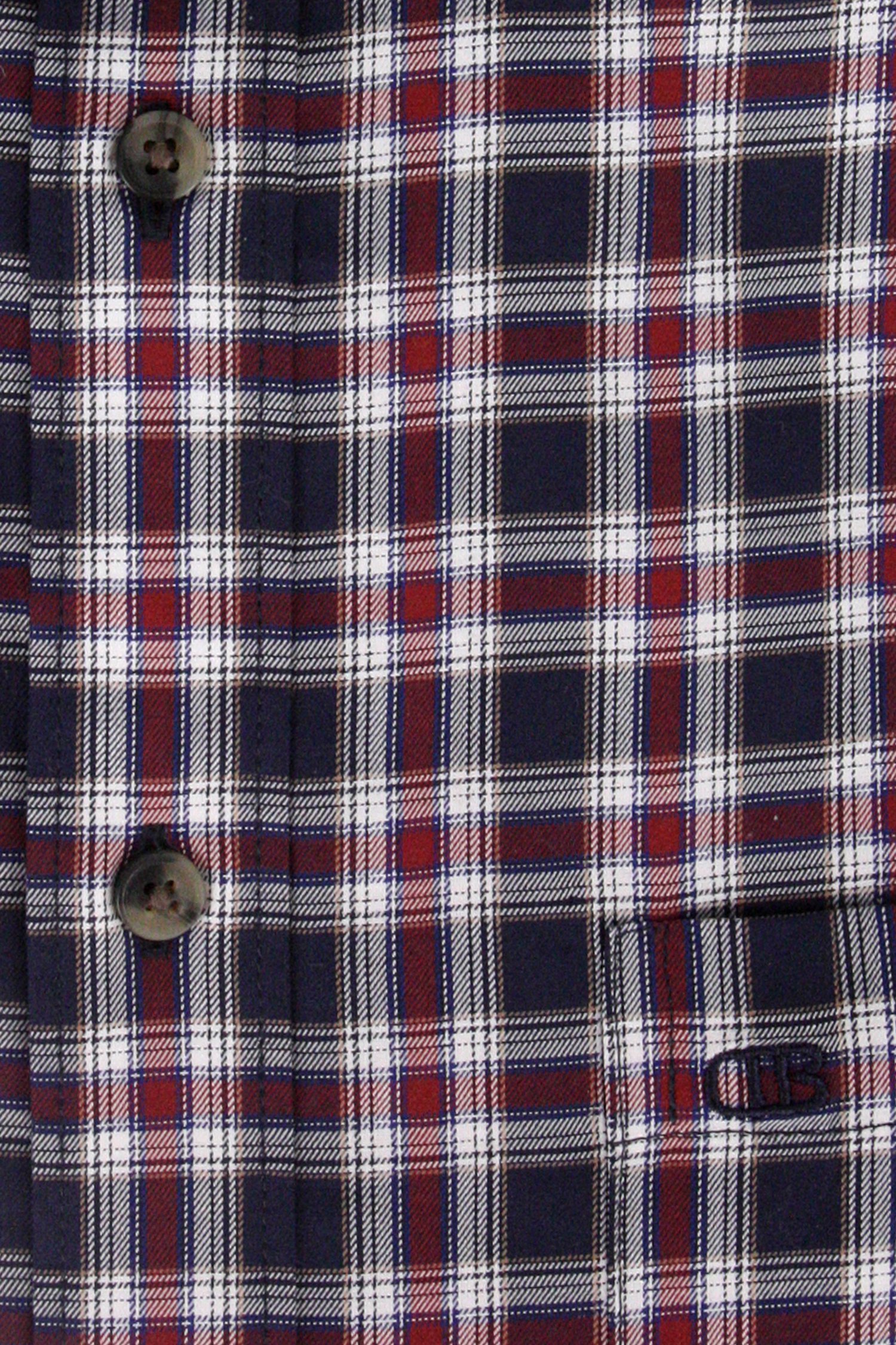 Chemise à carreaux foncée - comfort fit de Dansaert Blue pour Hommes