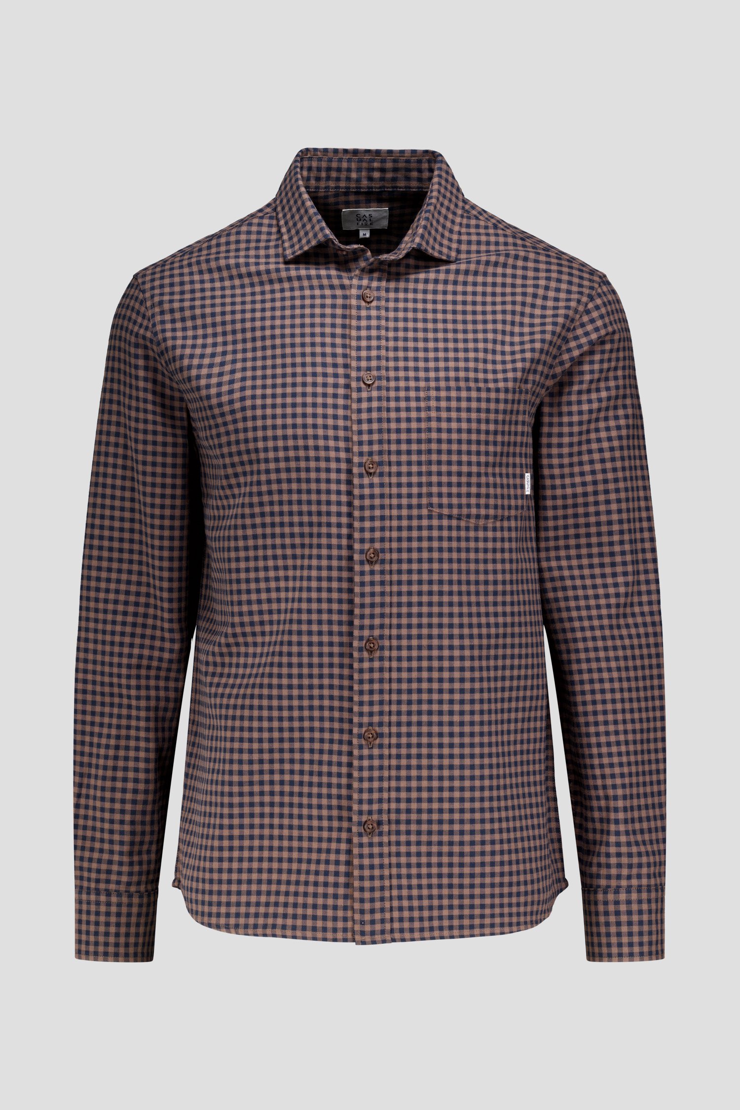 Photo produit 1 de Chemise à carreaux marron - Regular fit de Casual Five pour Hommes