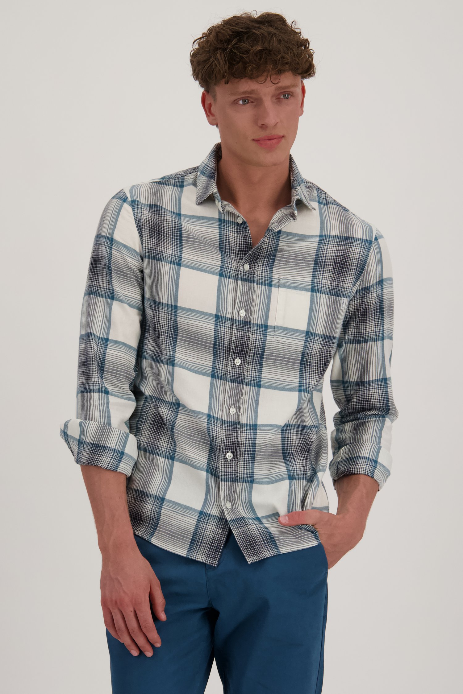 Le devant de Chemise à carreaux - Regular fit de Casual Five pour Hommes
