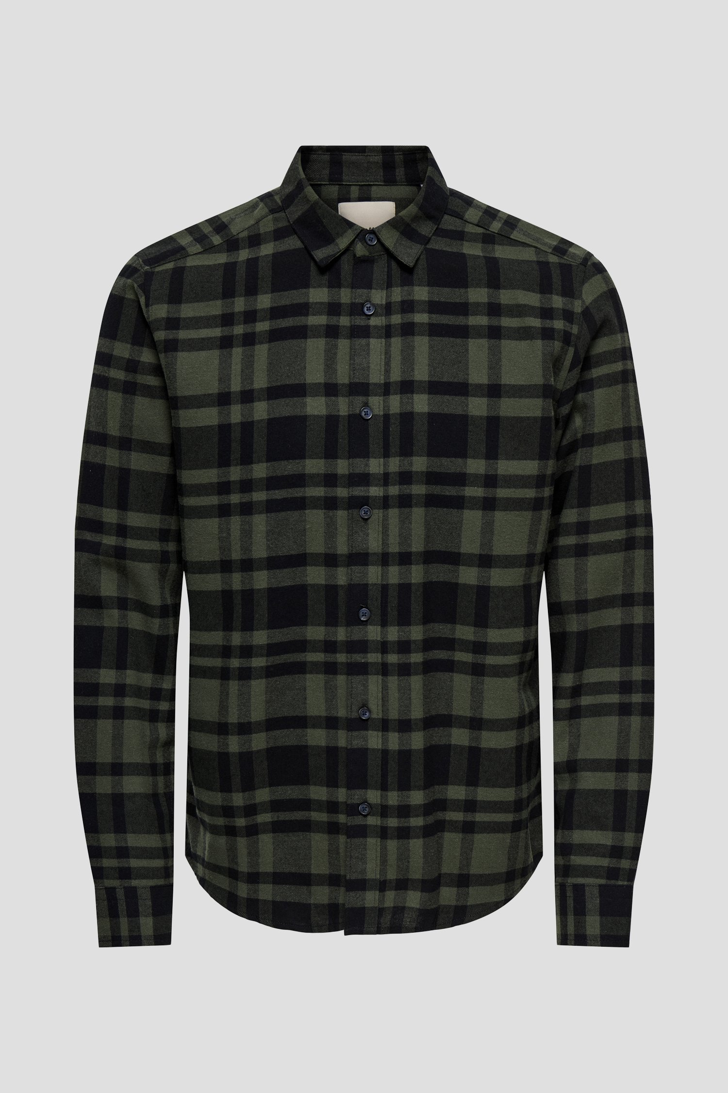 Photo produit 1 de Chemise à carreaux verte - Slim fit de Only & Sons pour Hommes