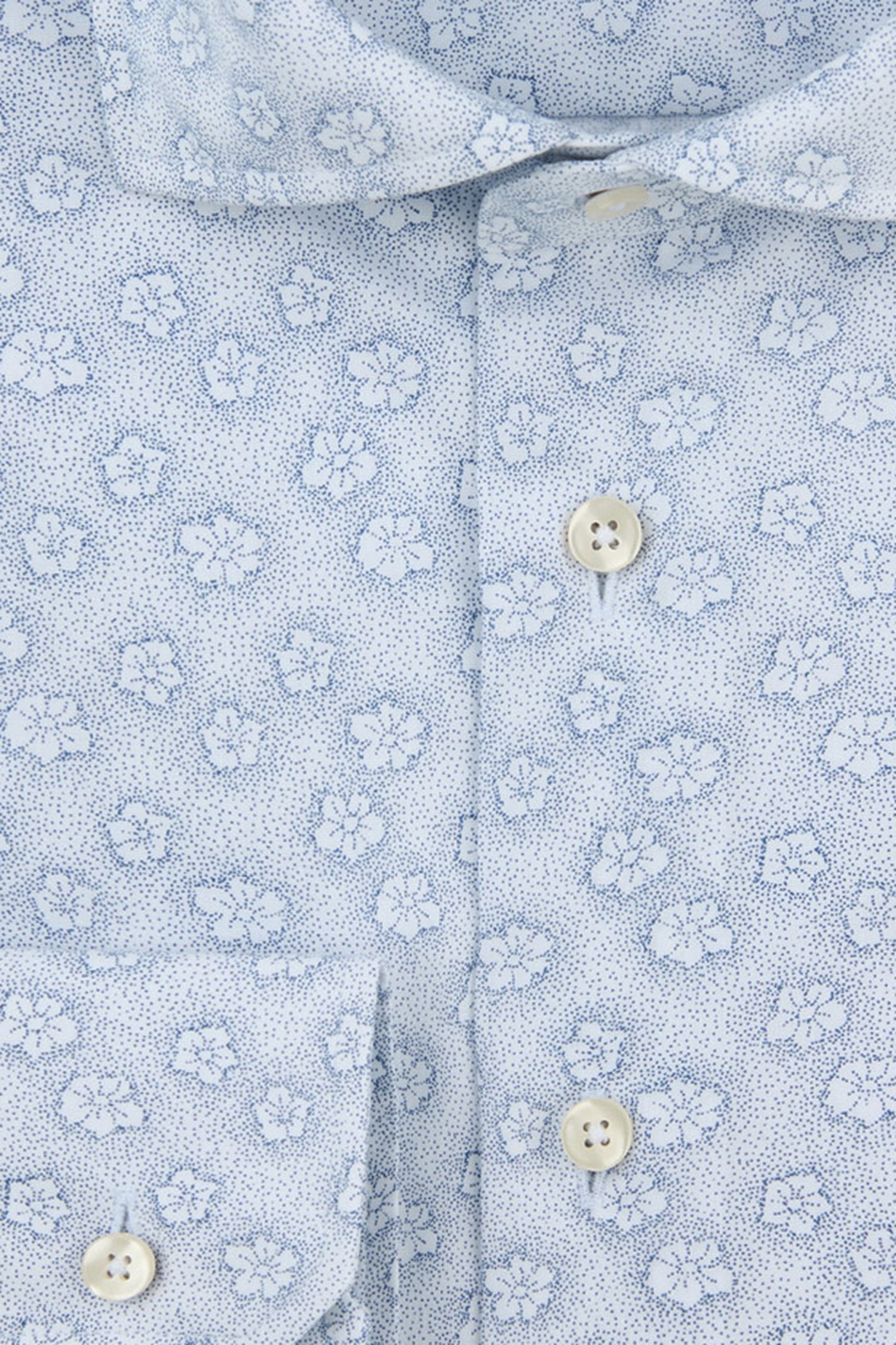 Photo produit 2 de Chemise à imprimé floral bleu – Slim fit de Michaelis pour Hommes