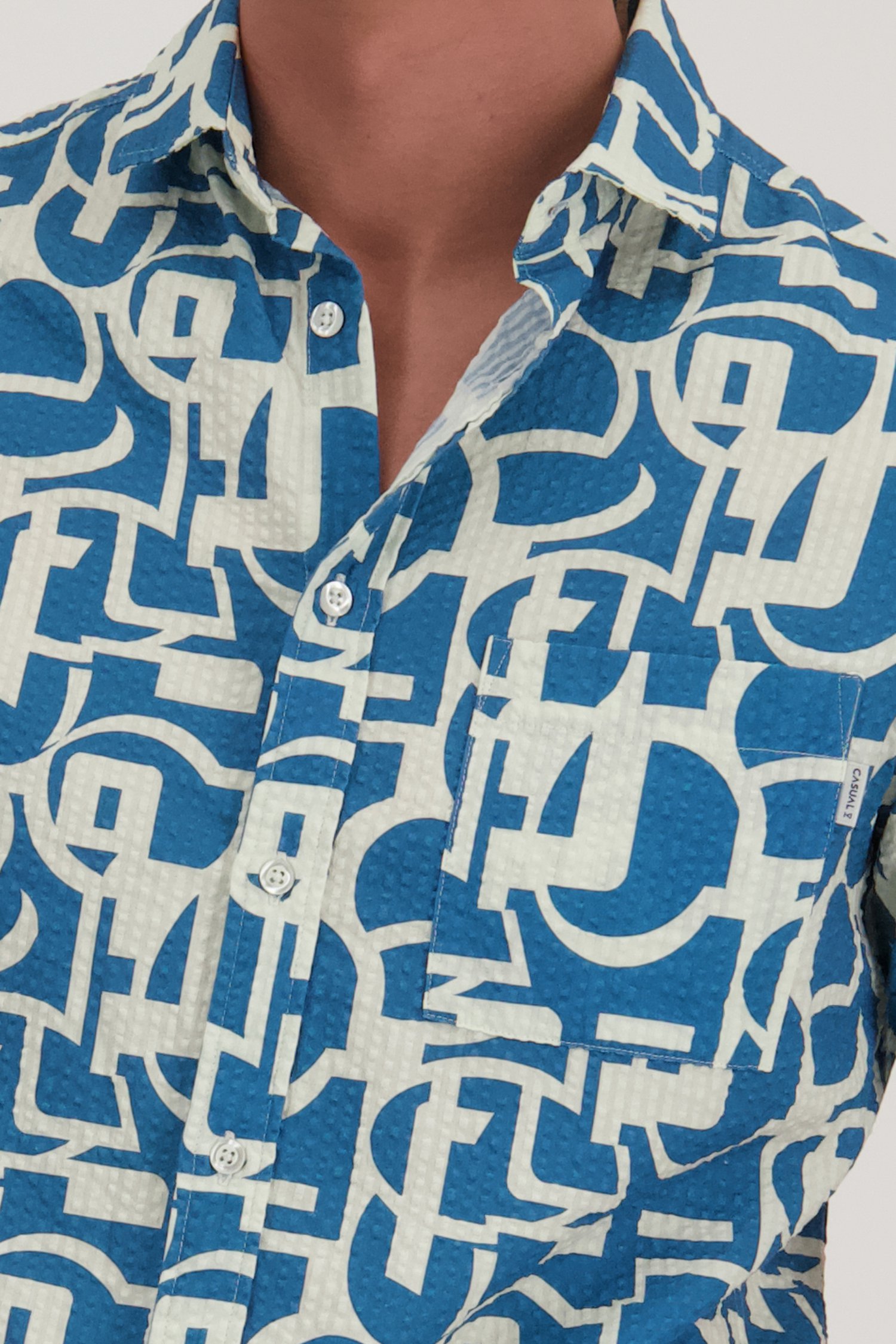 Chemise à imprimé géométrique - Regular fit de Casual Five pour Hommes