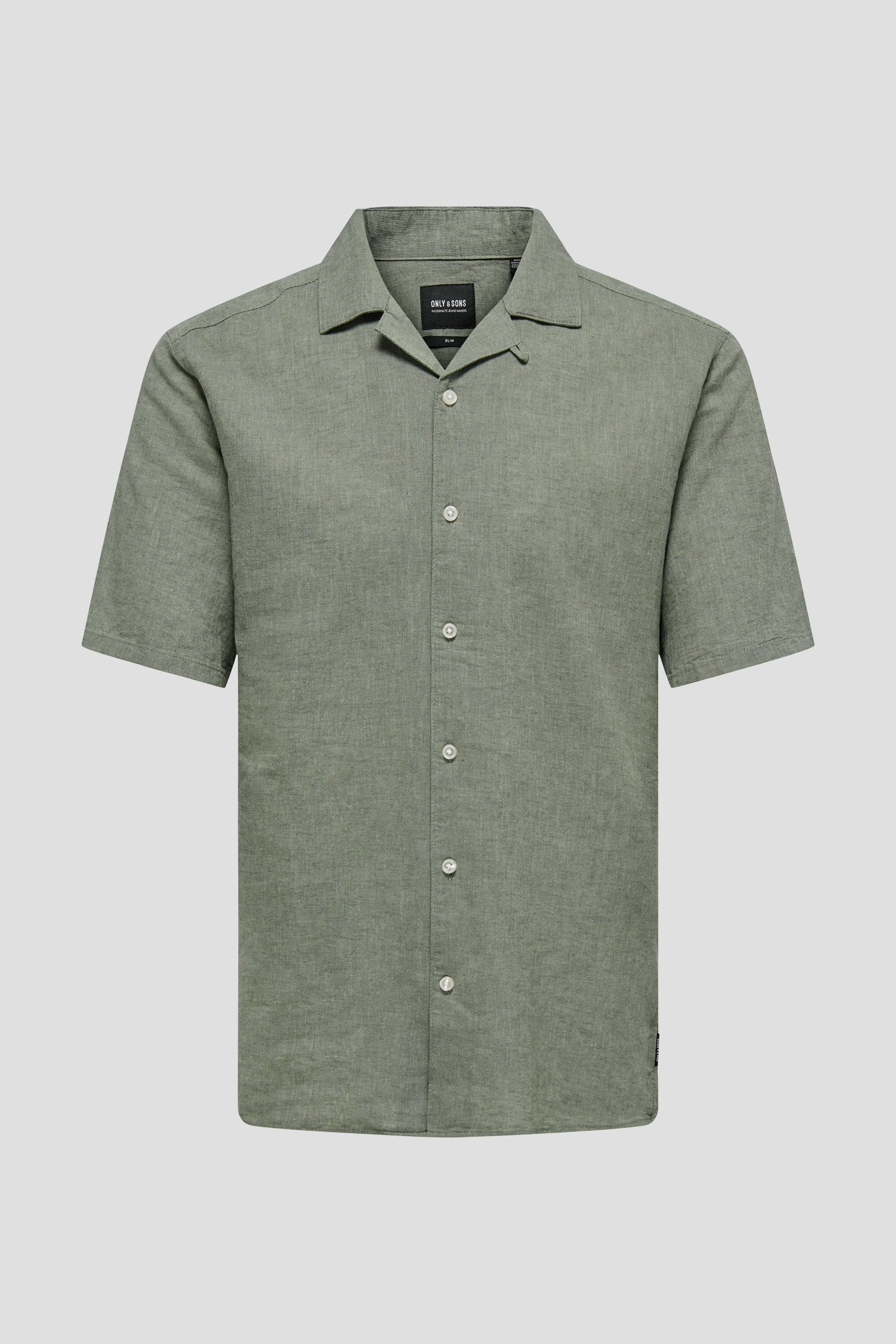 Photo produit 1 de Chemise à manches courtes vert tendre de Only & Sons pour Hommes