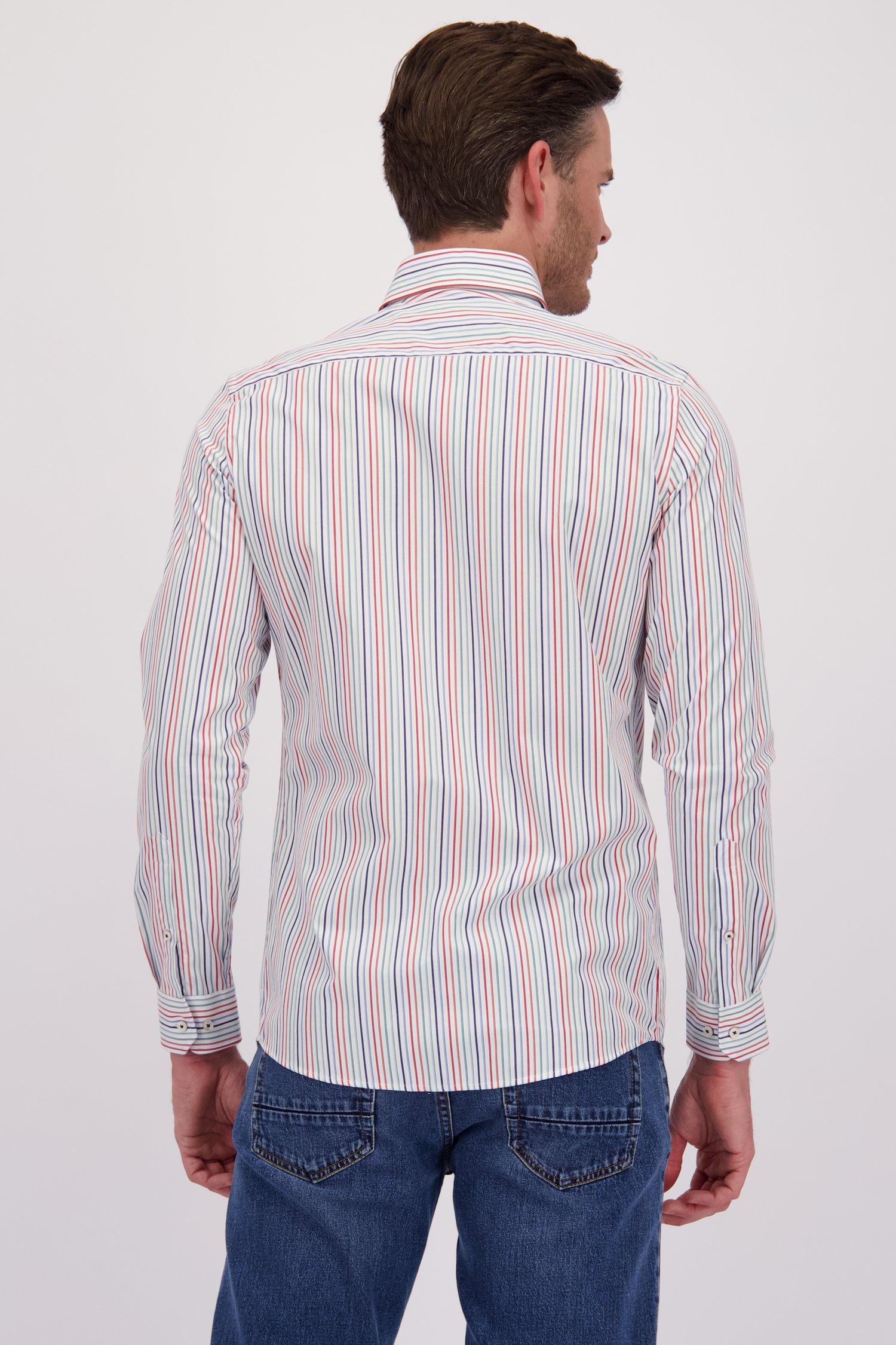 Chemise à rayures colorées - regular fit de Dansaert Blue pour Hommes