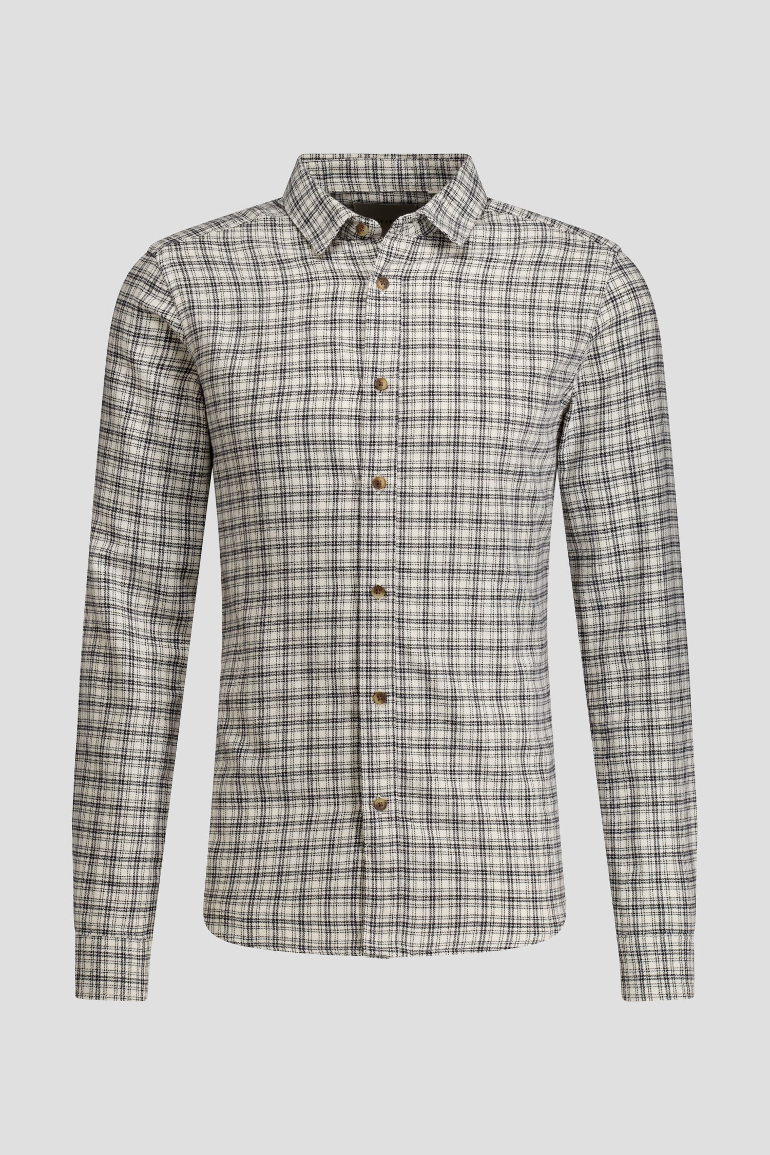 Photo produit 2 de Chemise beige à motif carreaux noirs – Slim fit de Only & Sons pour Hommes