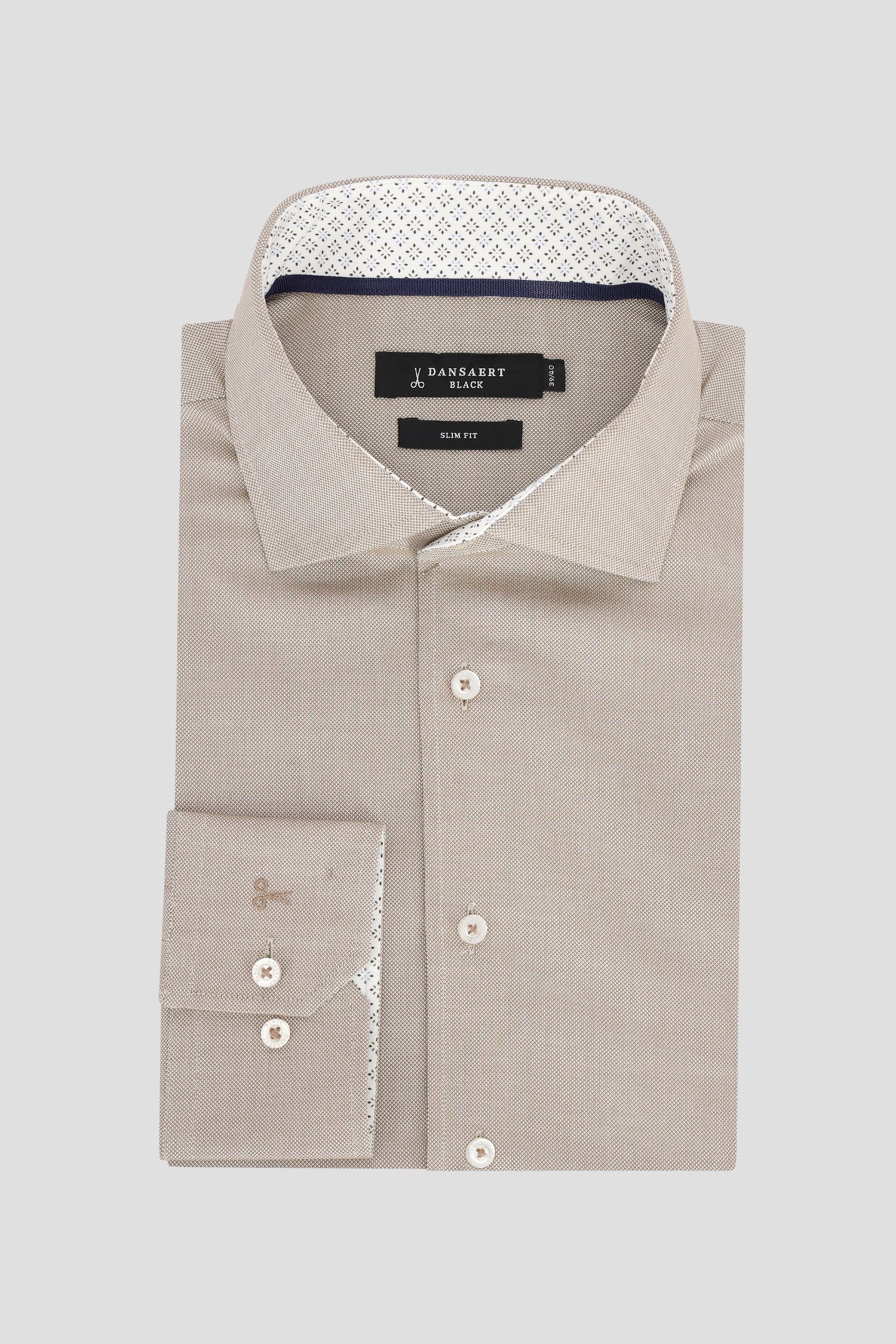 Photo produit 1 de Chemise beige - Slim fit de Dansaert Black pour Hommes