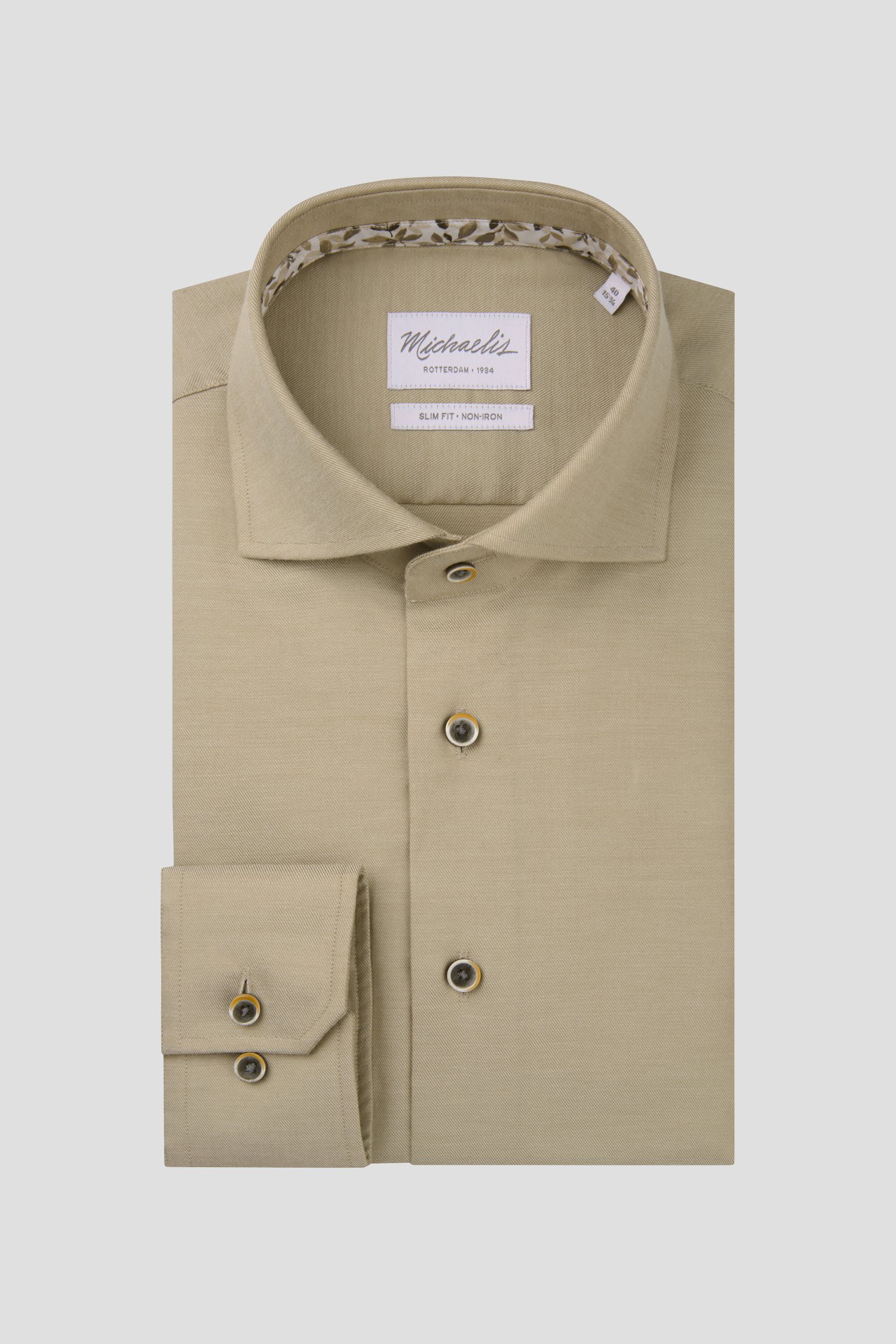 Photo produit 1 de Chemise beige - Slim fit de Michaelis pour Hommes