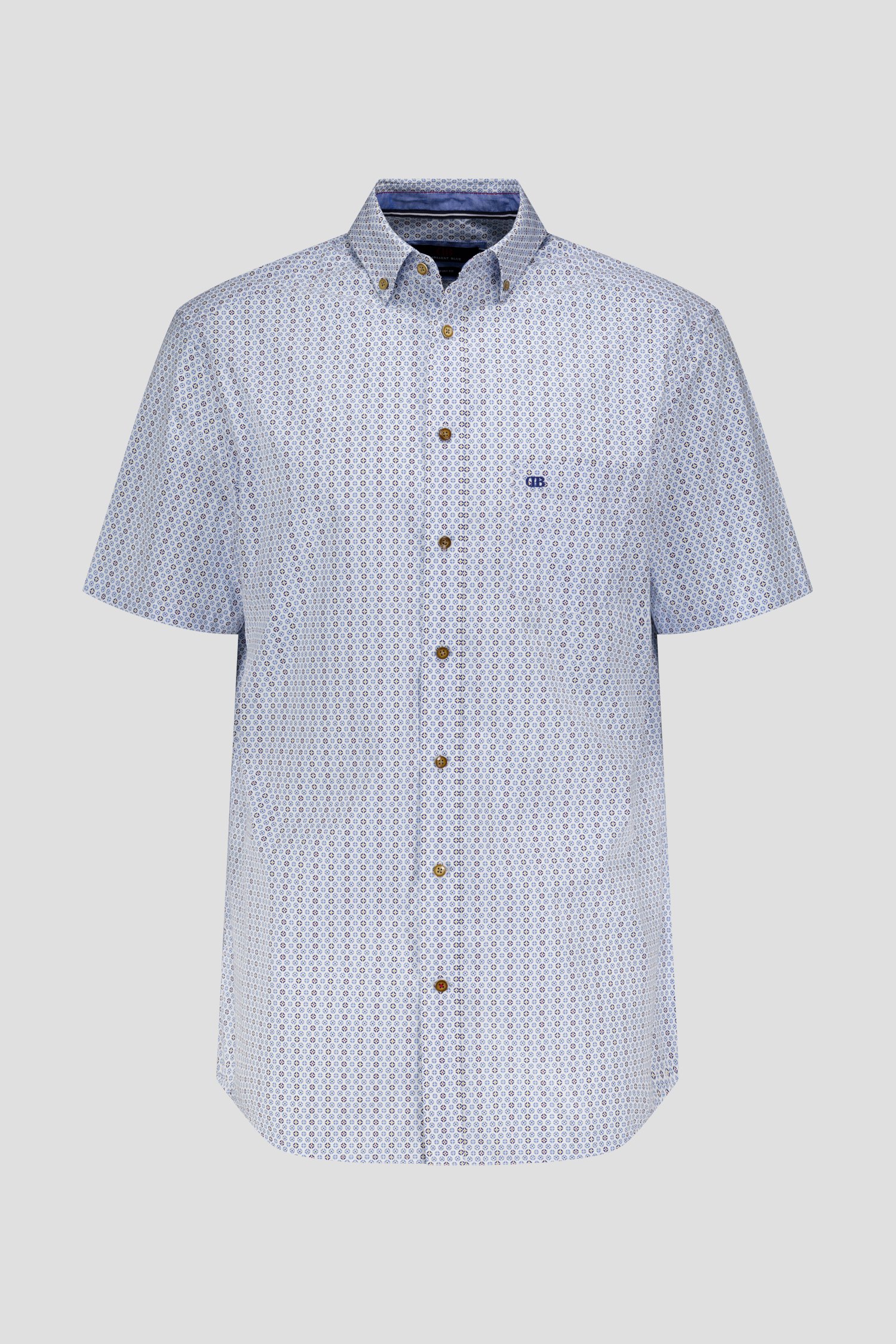 Chemise blanche à imprimé fin bleu – Comfort fit de Dansaert Blue pour Hommes