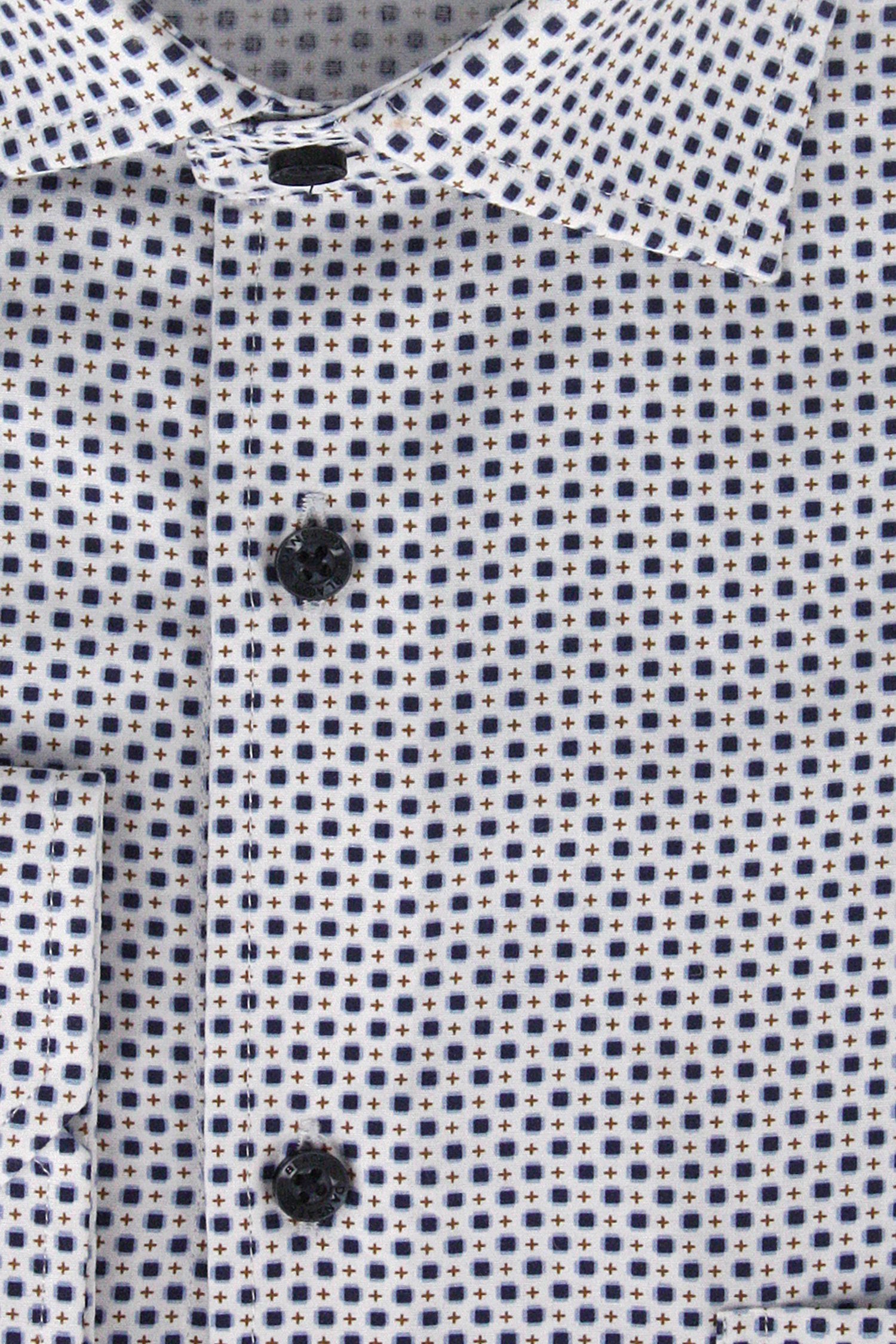 Chemise blanche à imprimé fin - Regular fit de Dansaert Black pour Hommes