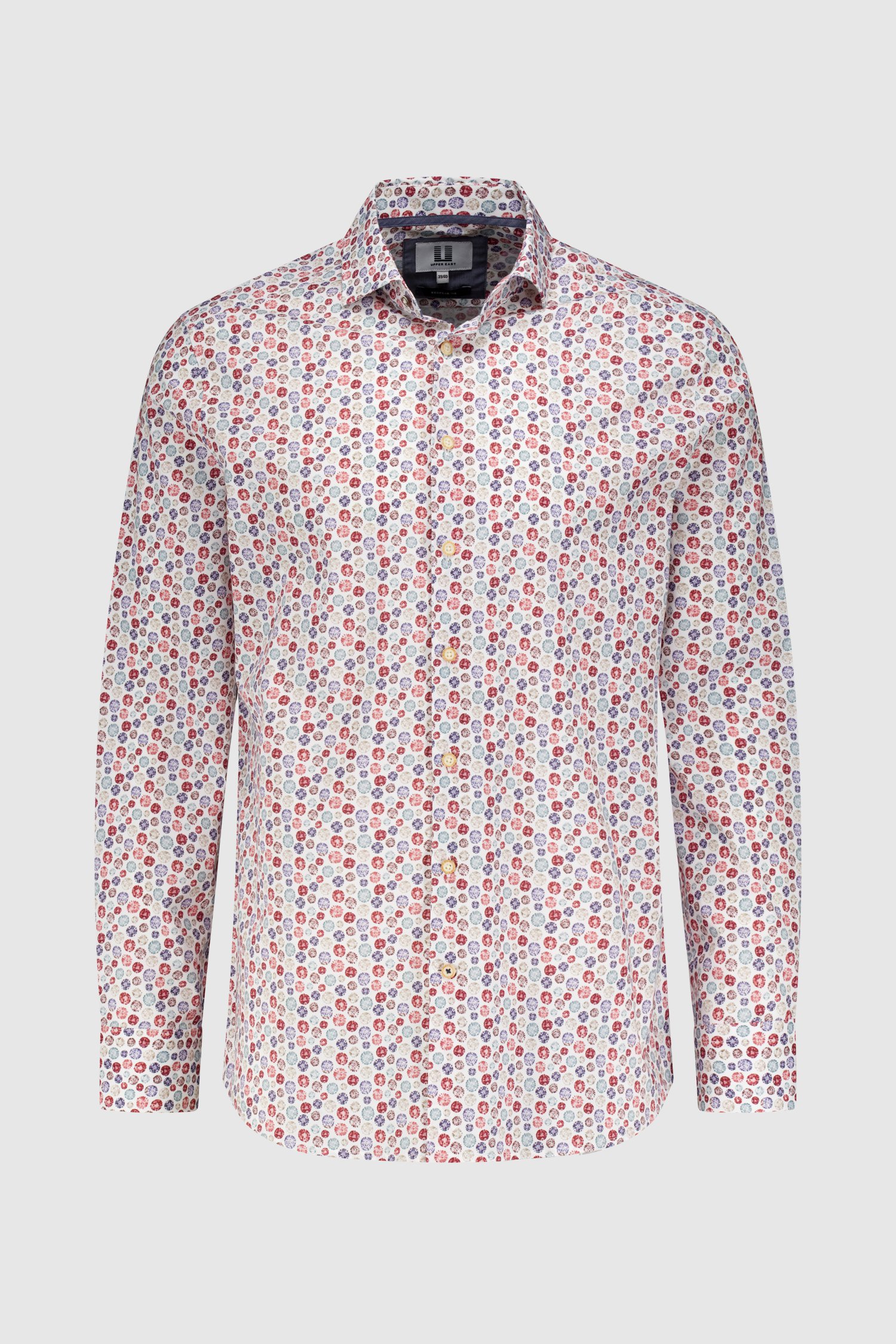 Chemise blanche à imprimé fin - regular fit  de Upper East pour Hommes