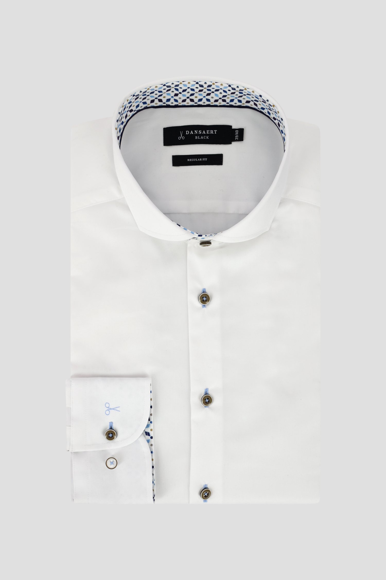 Chemise blanche - regular fit de Dansaert Black pour Hommes