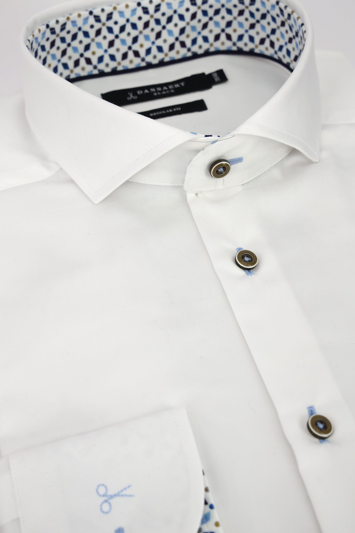 Chemise blanche - regular fit de Dansaert Black pour Hommes