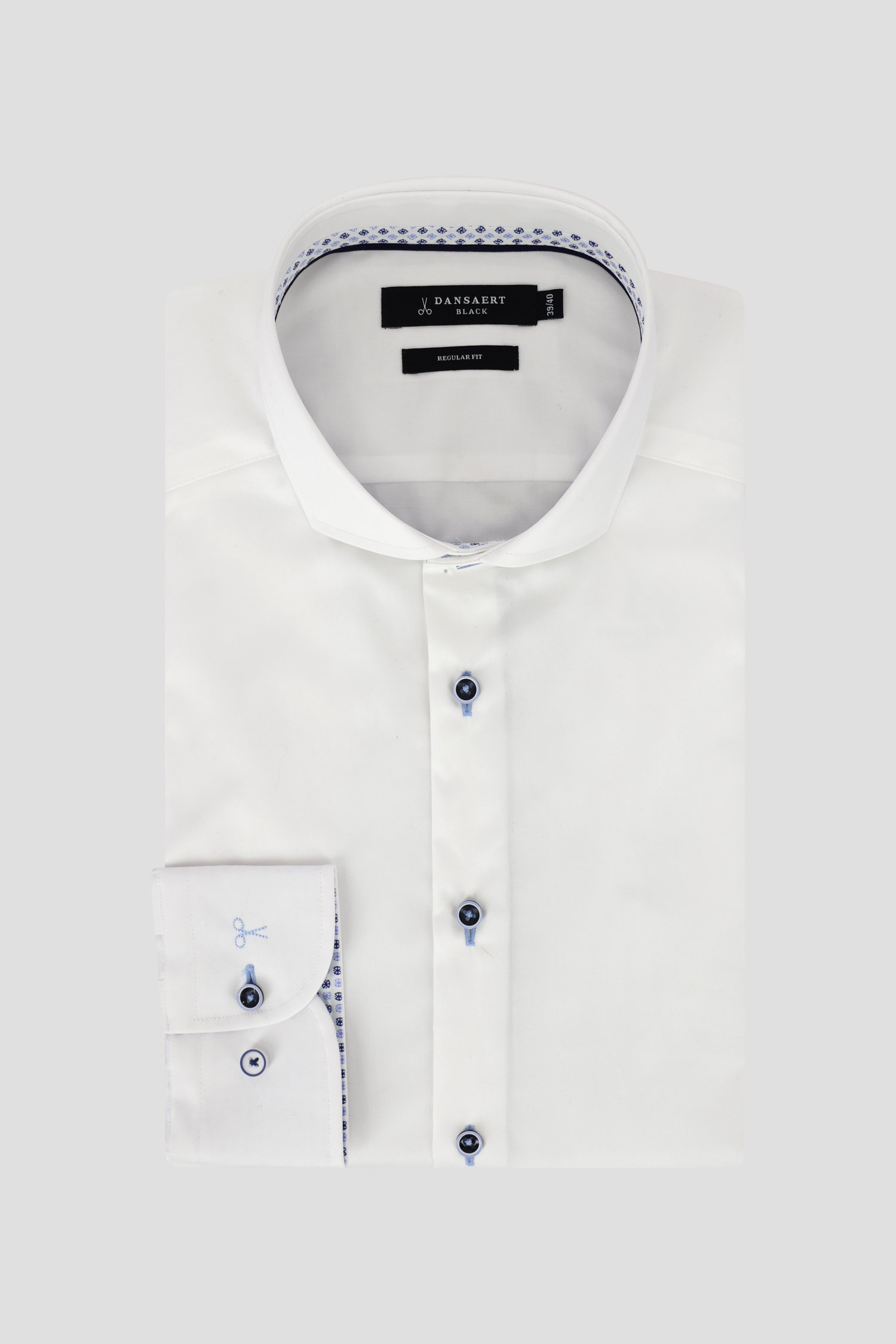 Chemise blanche - regular fit de Dansaert Black pour Hommes