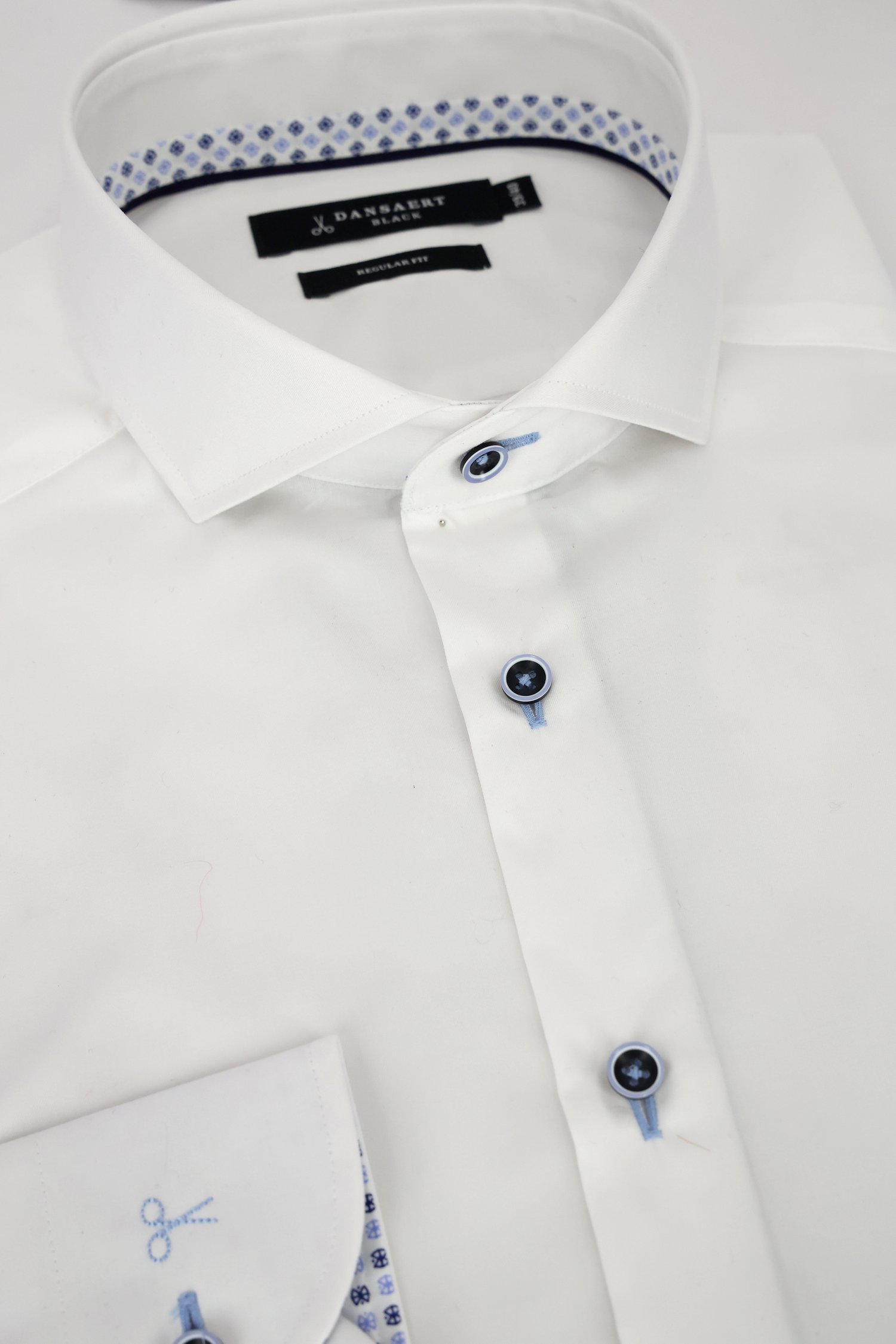 Chemise blanche - regular fit de Dansaert Black pour Hommes