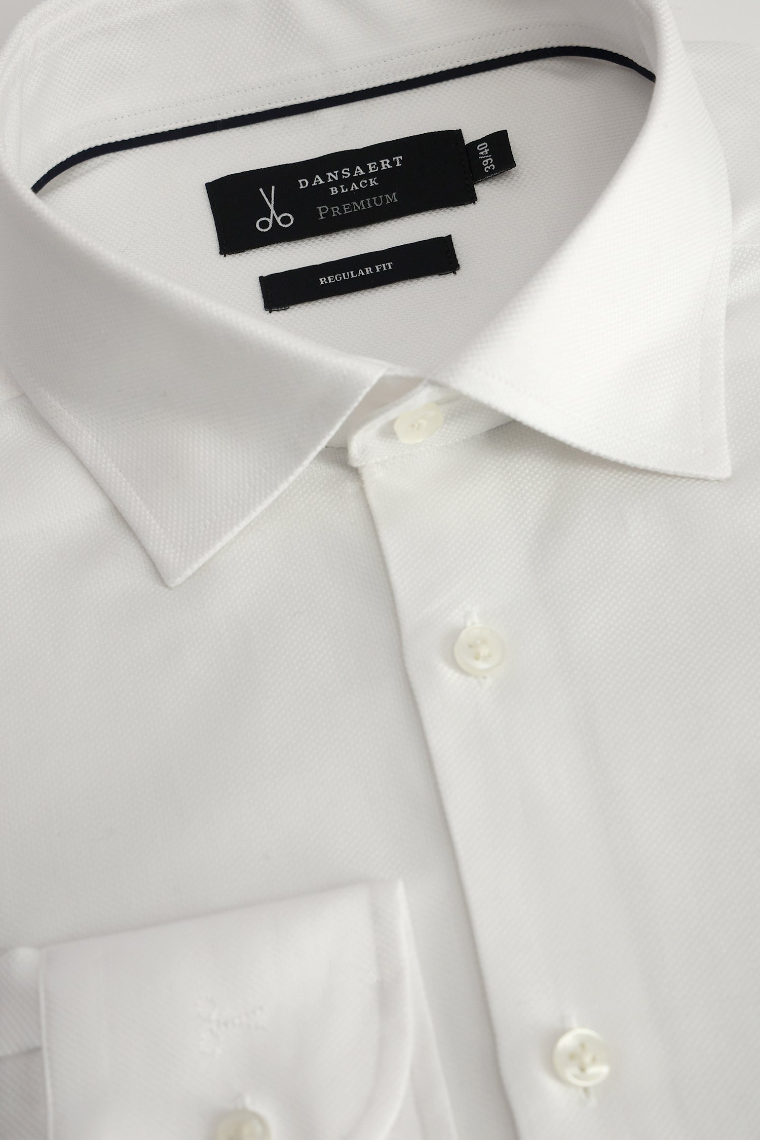 Photo produit 2 de Chemise blanche – Regular fit de Dansaert Black Premium pour Hommes