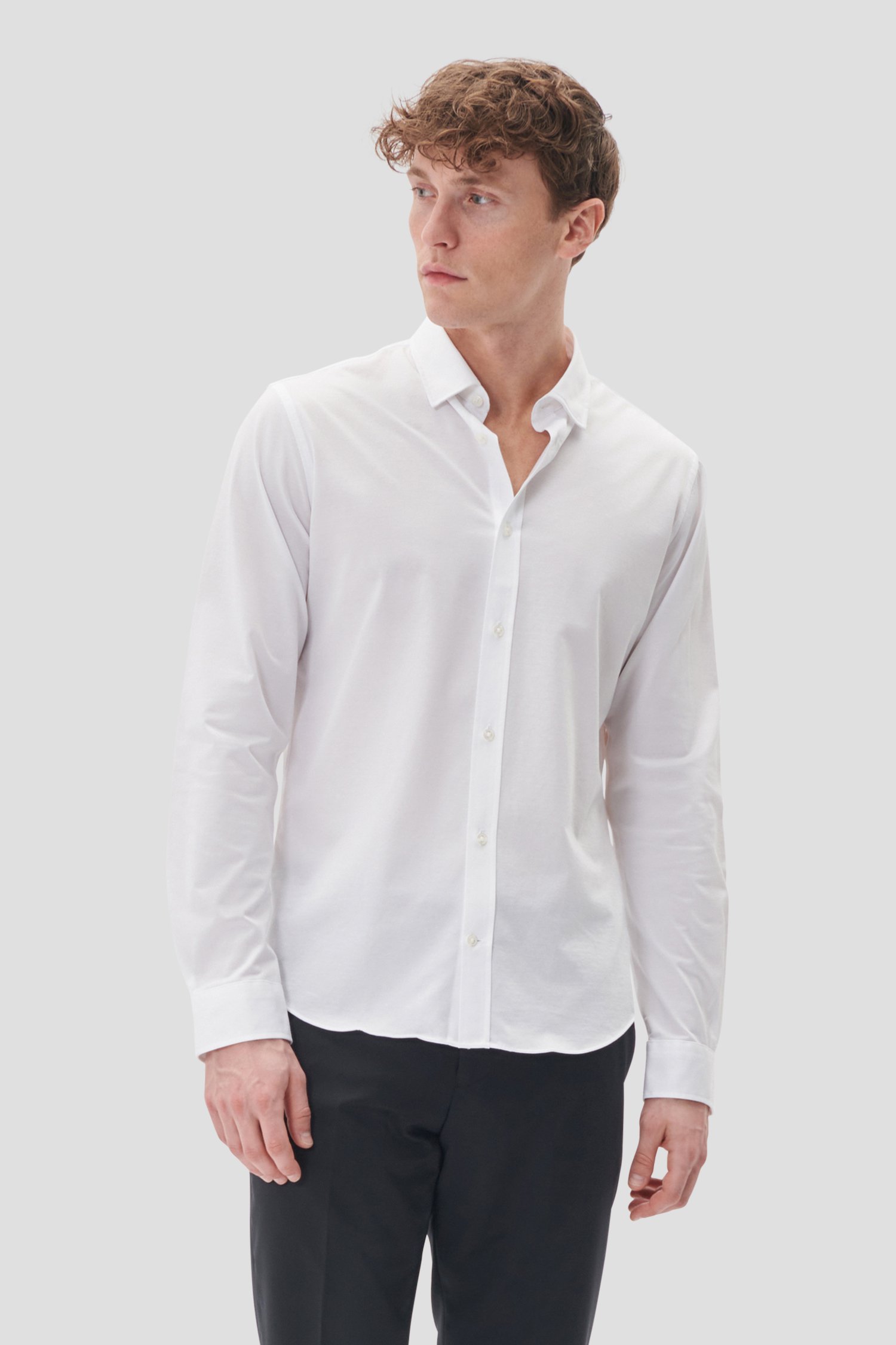Le devant de Chemise blanche – Regular fit de Matinique pour Hommes