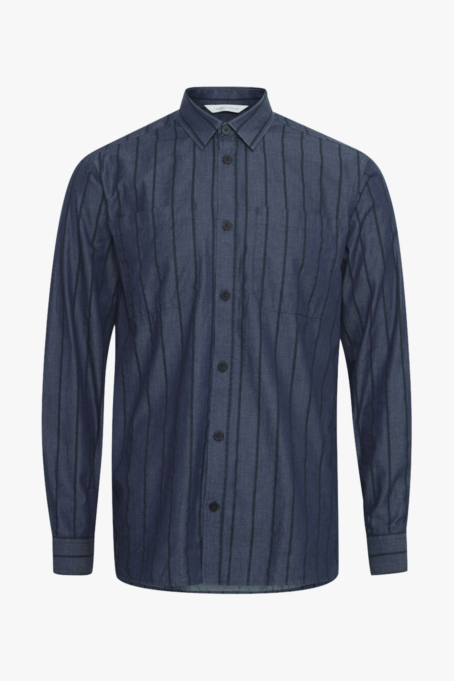 Chemise bleu à rayures - relaxed fit de Casual Friday pour Hommes
