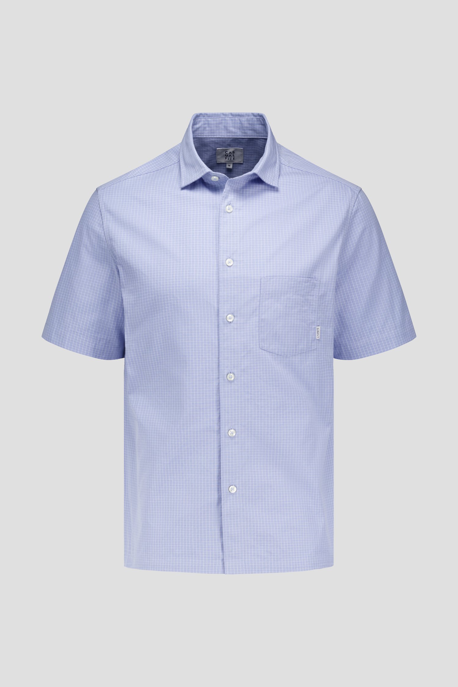 Photo produit 1 de Chemise bleu clair à carreaux - regular fit de Casual Five pour Hommes