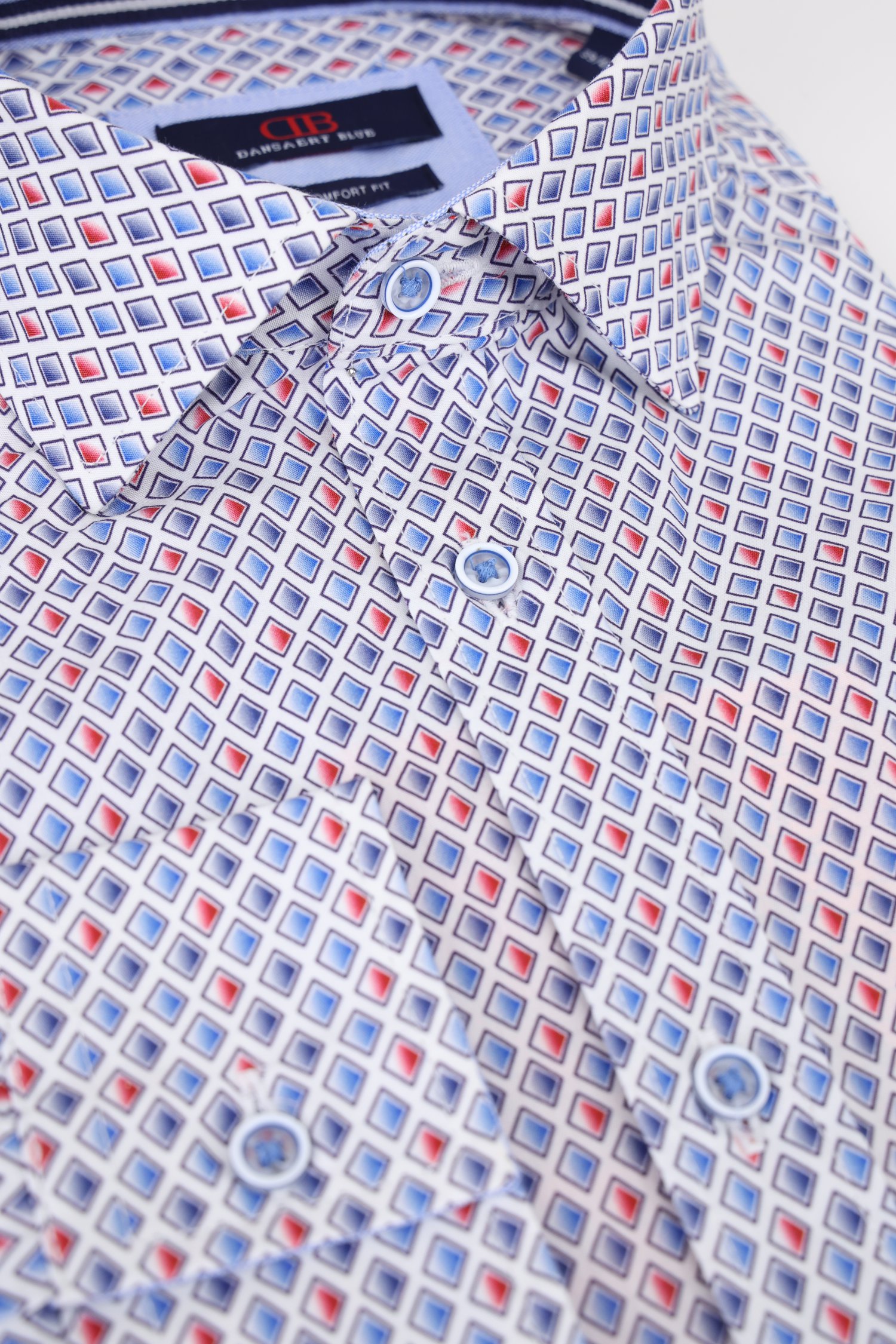 Chemise bleu clair à imprimé - comfort fit de Dansaert Blue pour Hommes