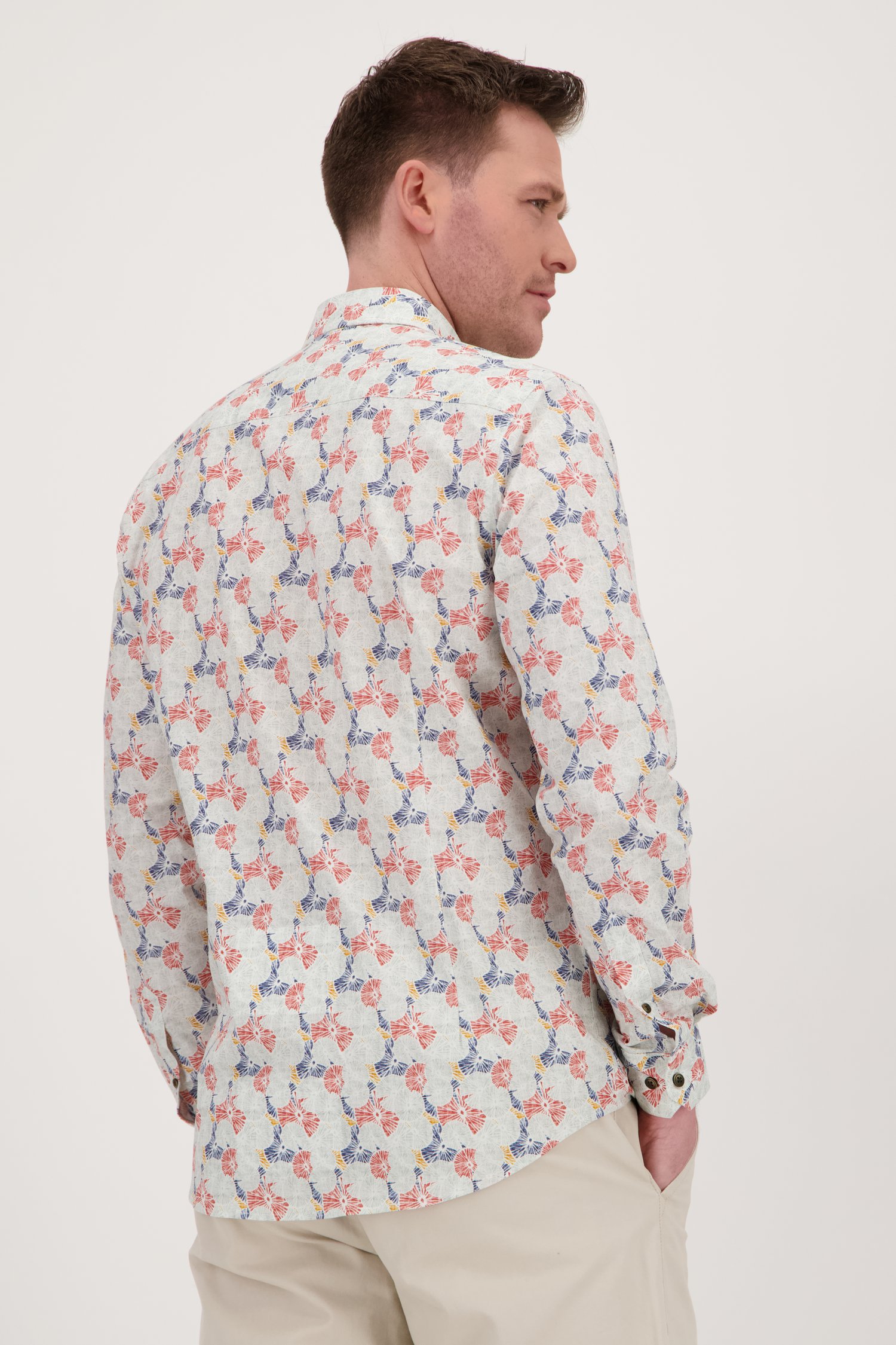 Le dos de Chemise bleu clair à imprimé - Regular fit de Bluefields pour Hommes