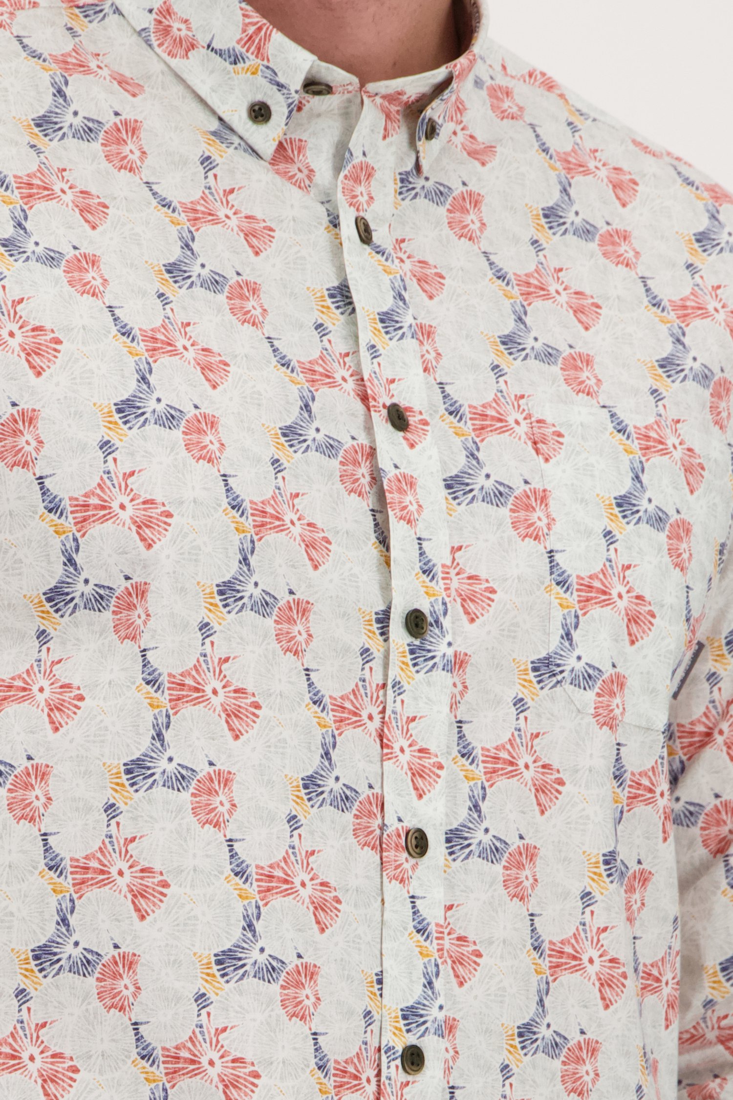 Détail de Chemise bleu clair à imprimé - Regular fit de Bluefields pour Hommes